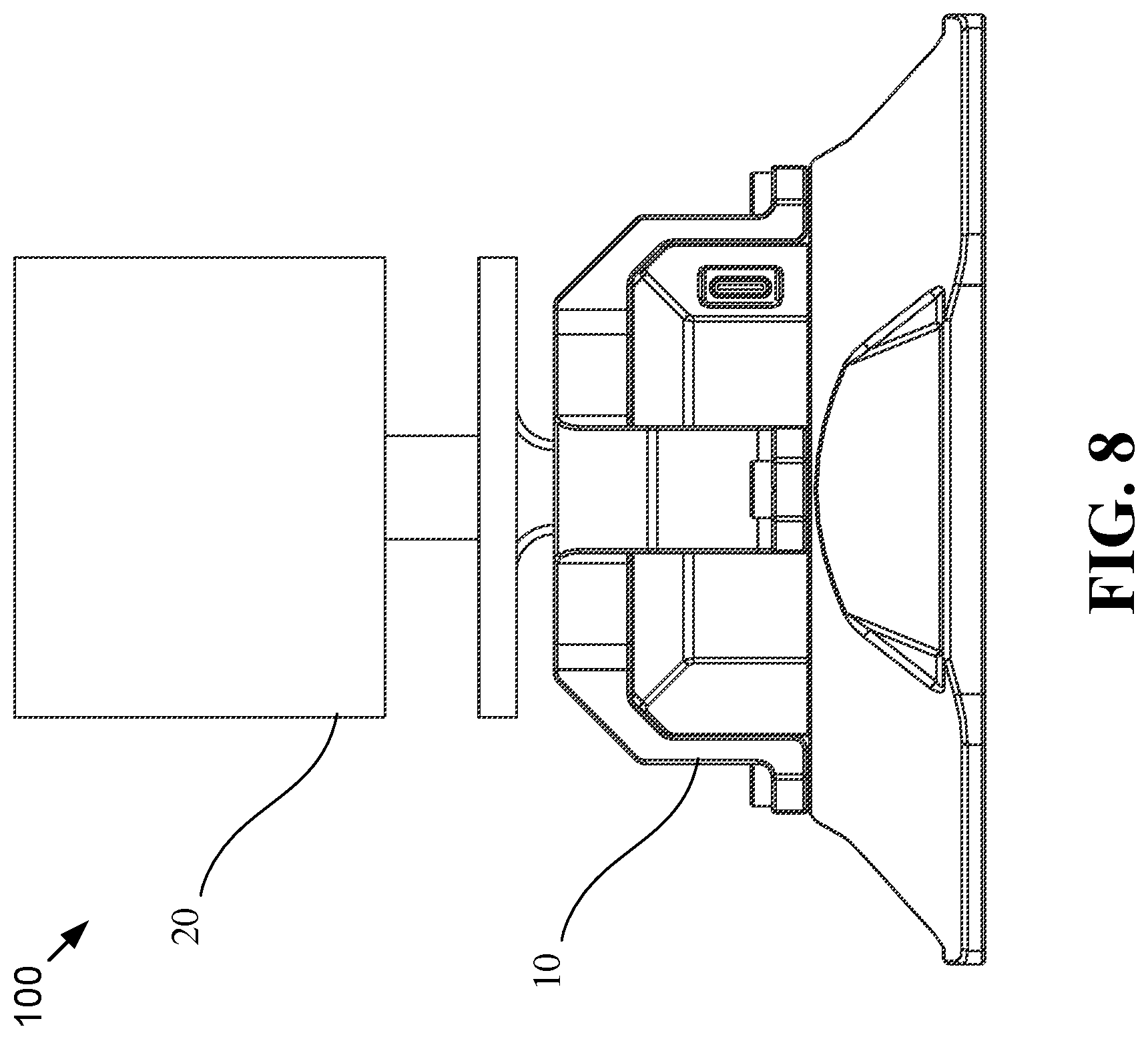 Patent US12504037 Figure 8 – Modular suction cup device and photography device