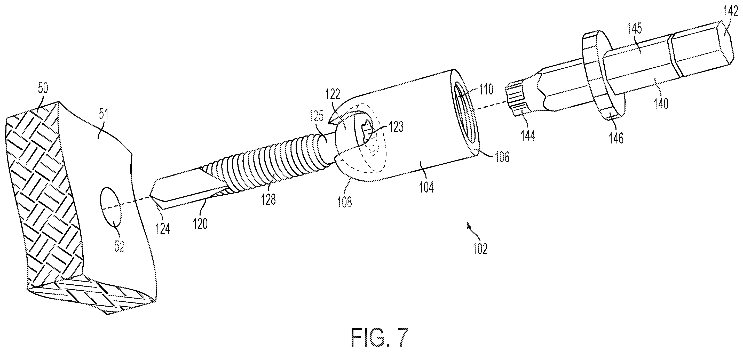 Patent US12504039 Figure 7 – Swivel hanger