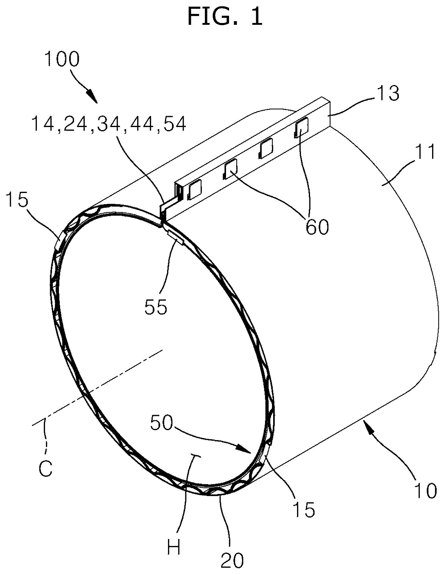 Patent US12504040 Figure 1 – Journal foil air bearing preventing separation of bump foil