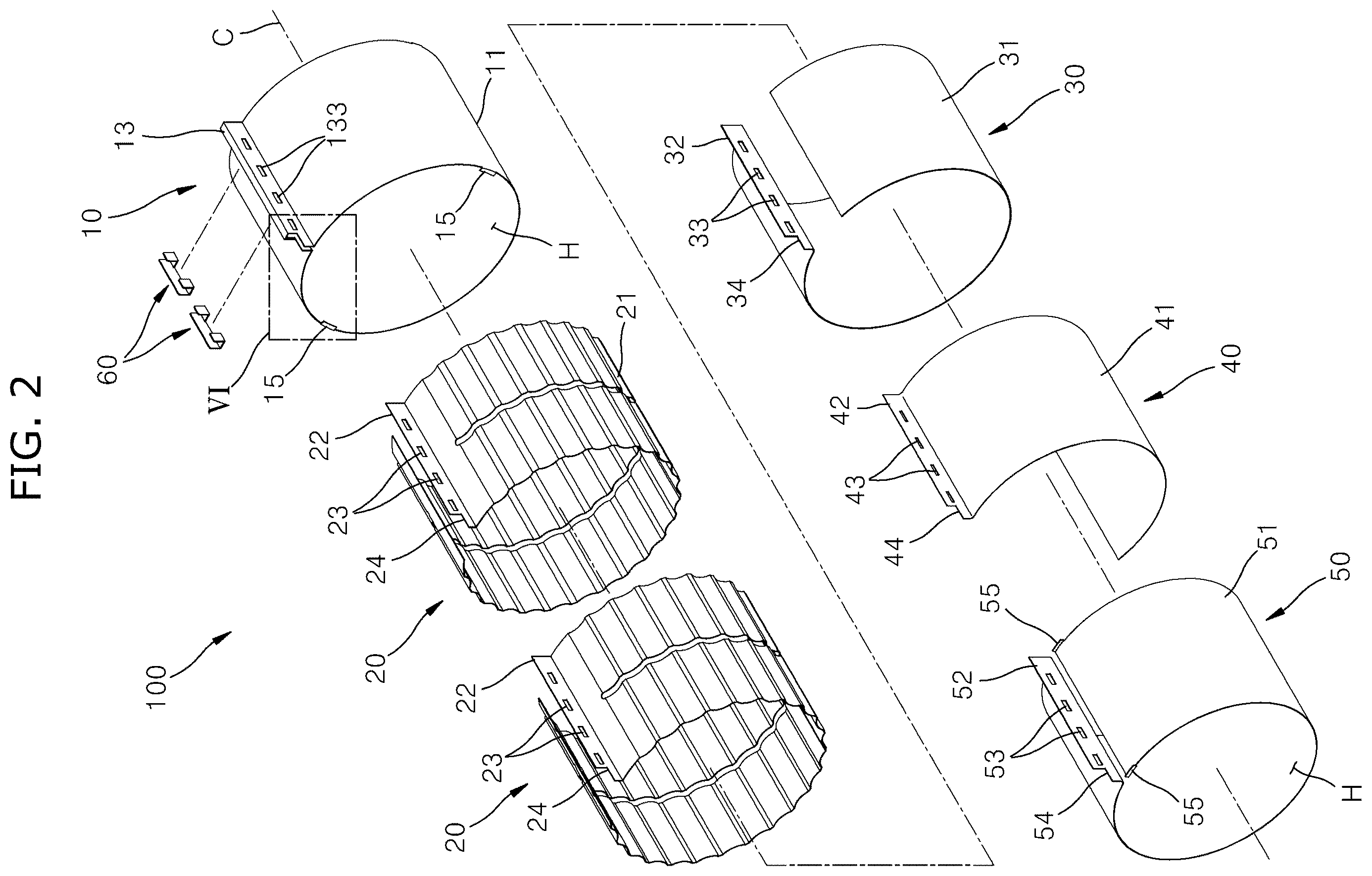 Patent US12504040 Figure 2 – Journal foil air bearing preventing separation of bump foil