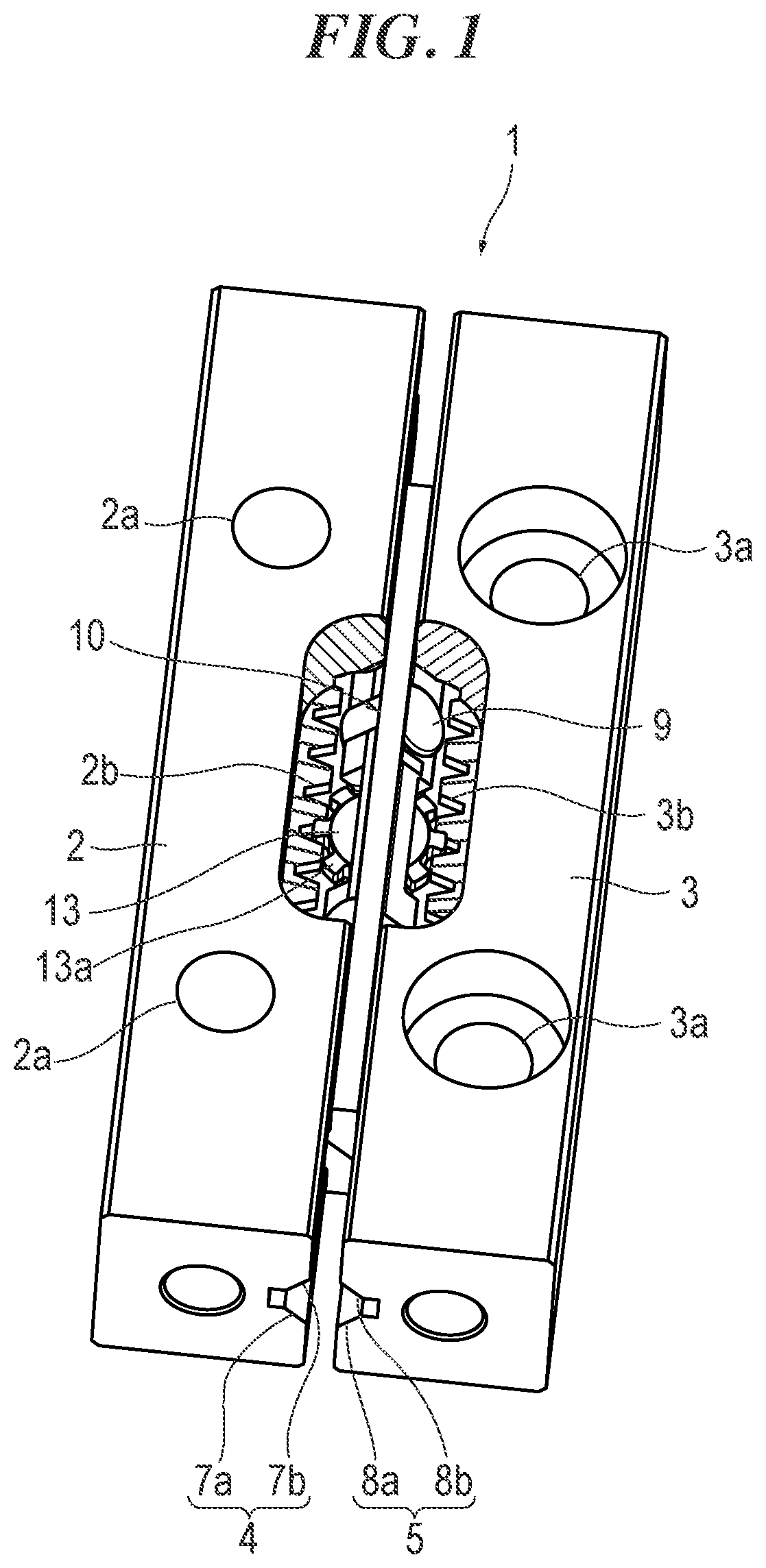 Patent US12504041 Figure 1 – Linear motion guide apparatus