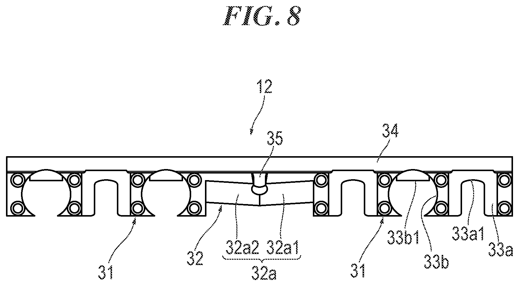 Patent US12504041 Figure 8 – Linear motion guide apparatus