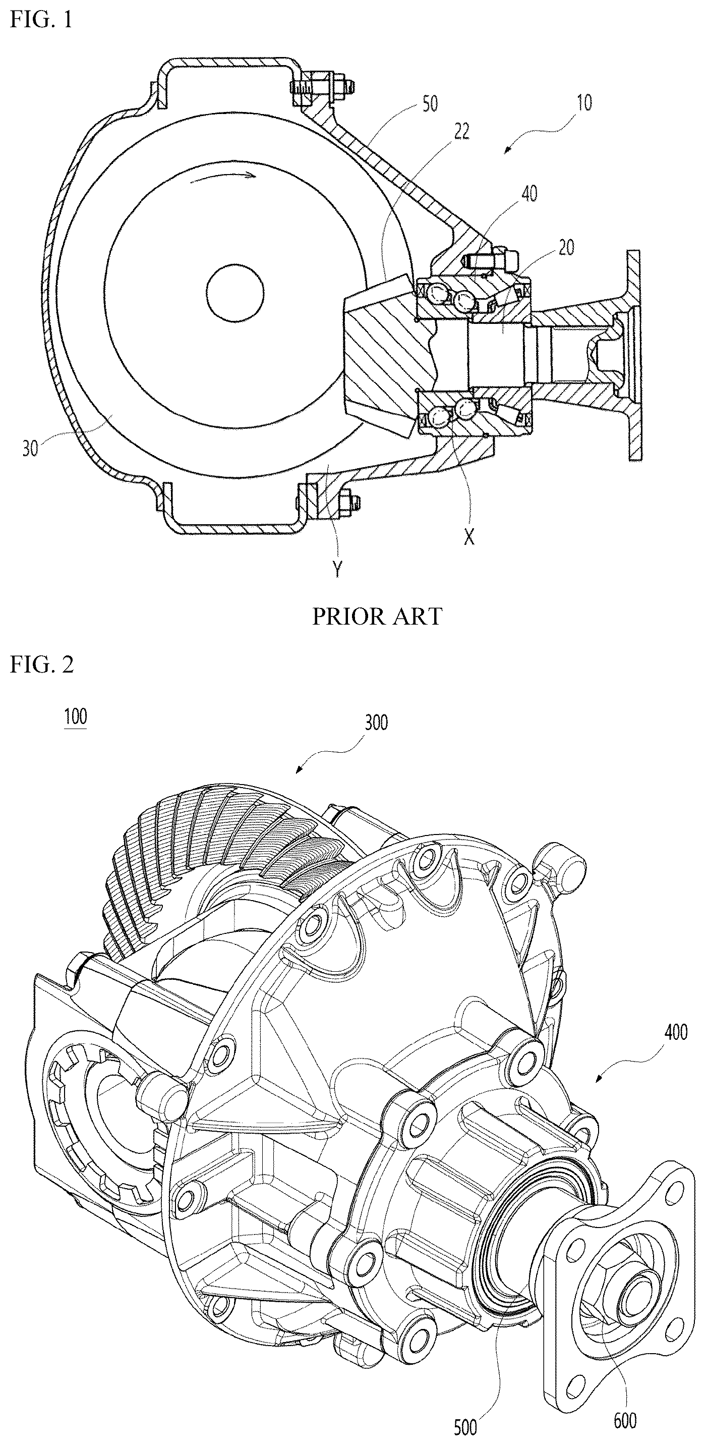 Patent US12504042 Figure 1 – Pinion bearing