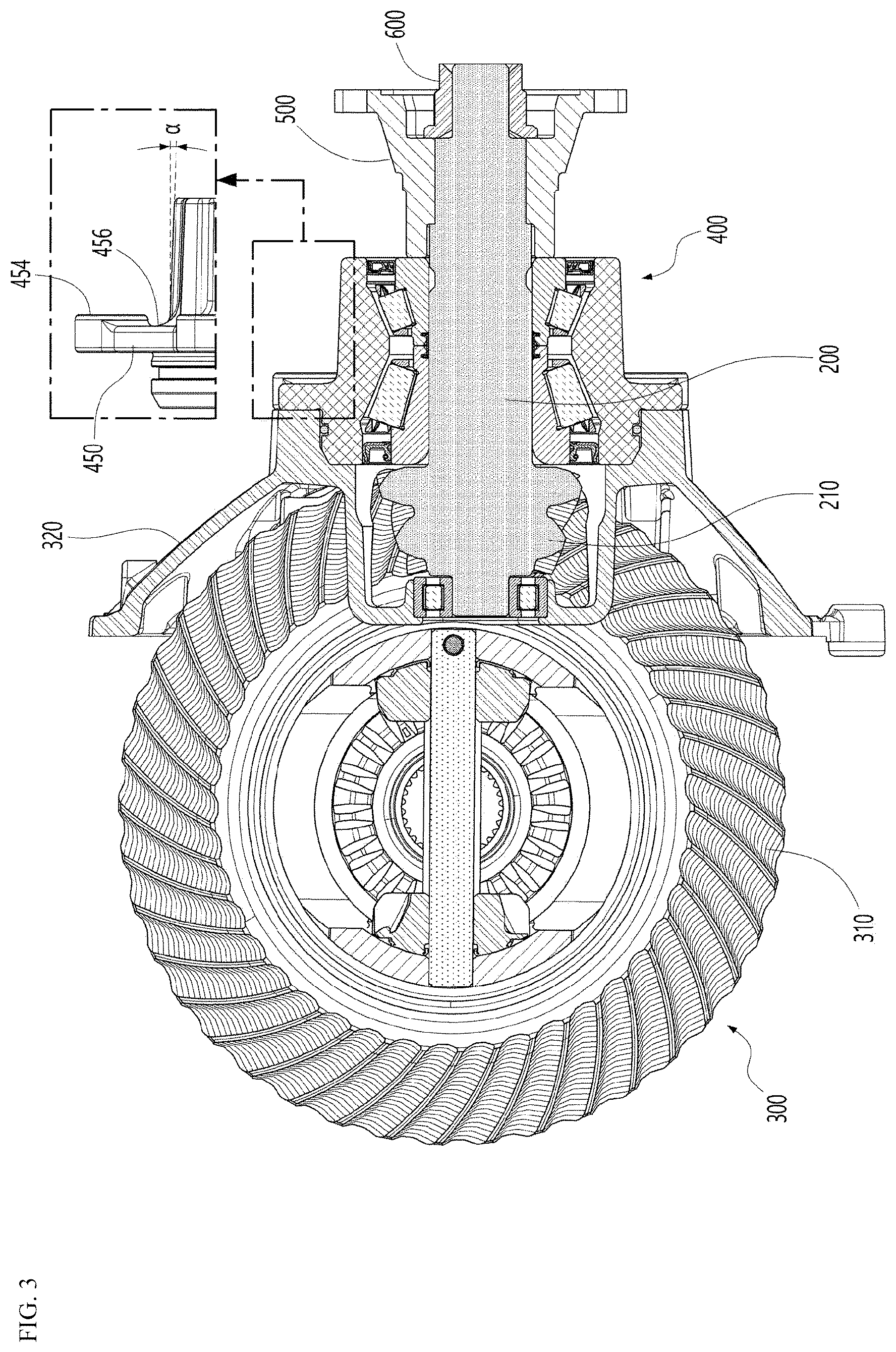 Patent US12504042 Figure 2 – Pinion bearing
