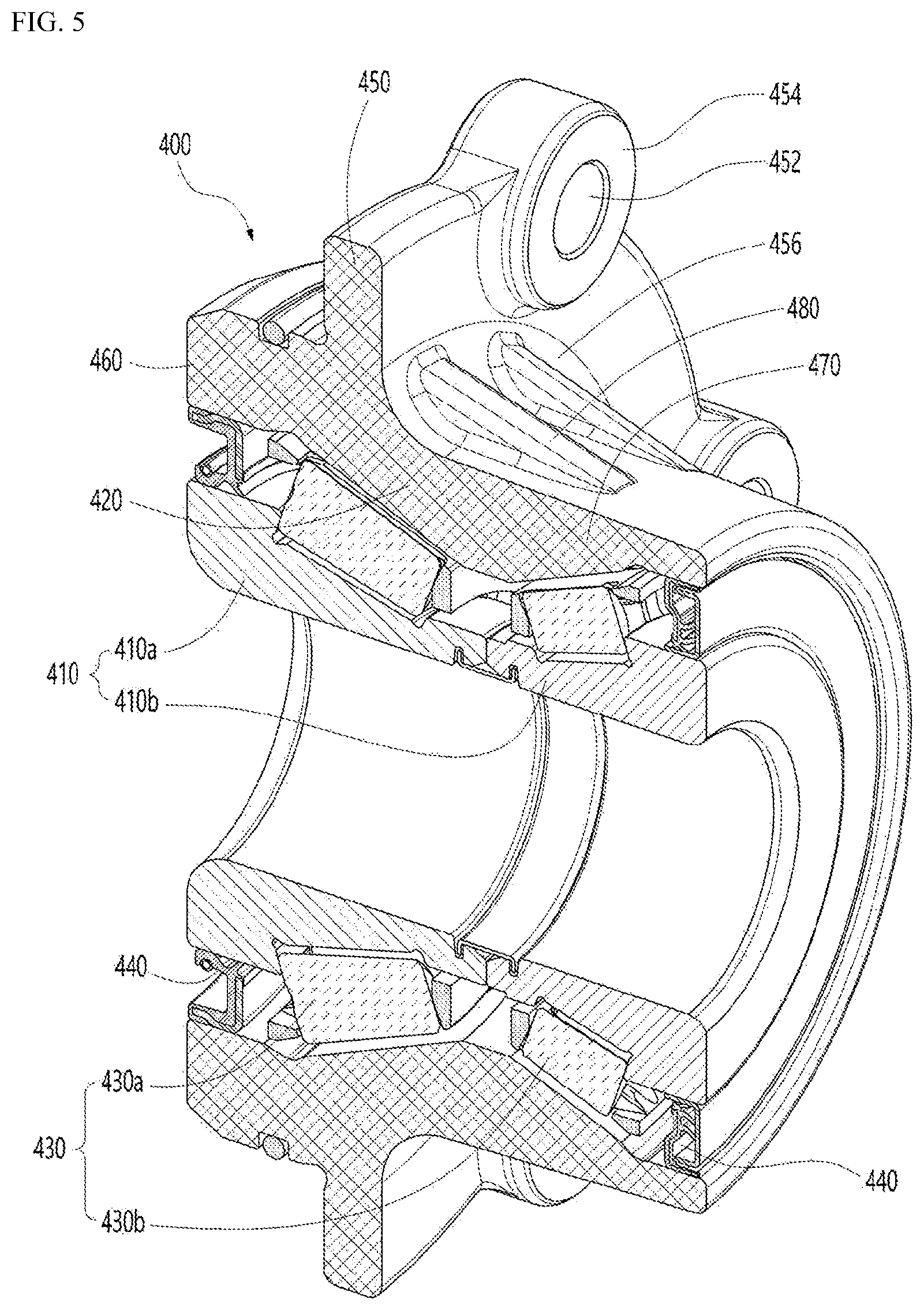 Patent US12504042 Figure 4 – Pinion bearing