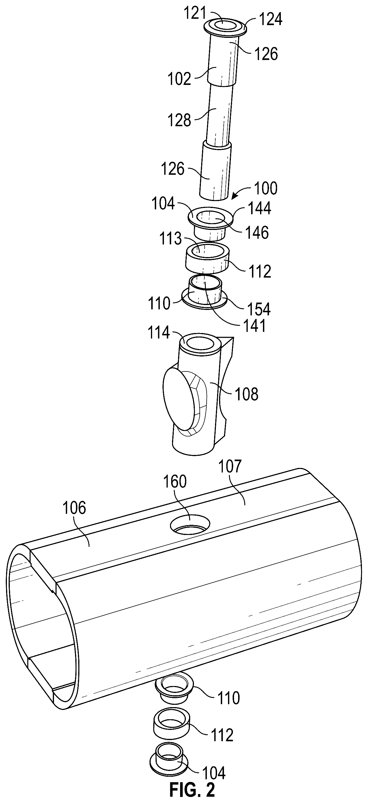 Patent US12504043 Figure 2 – Stress reducing fastener assembly