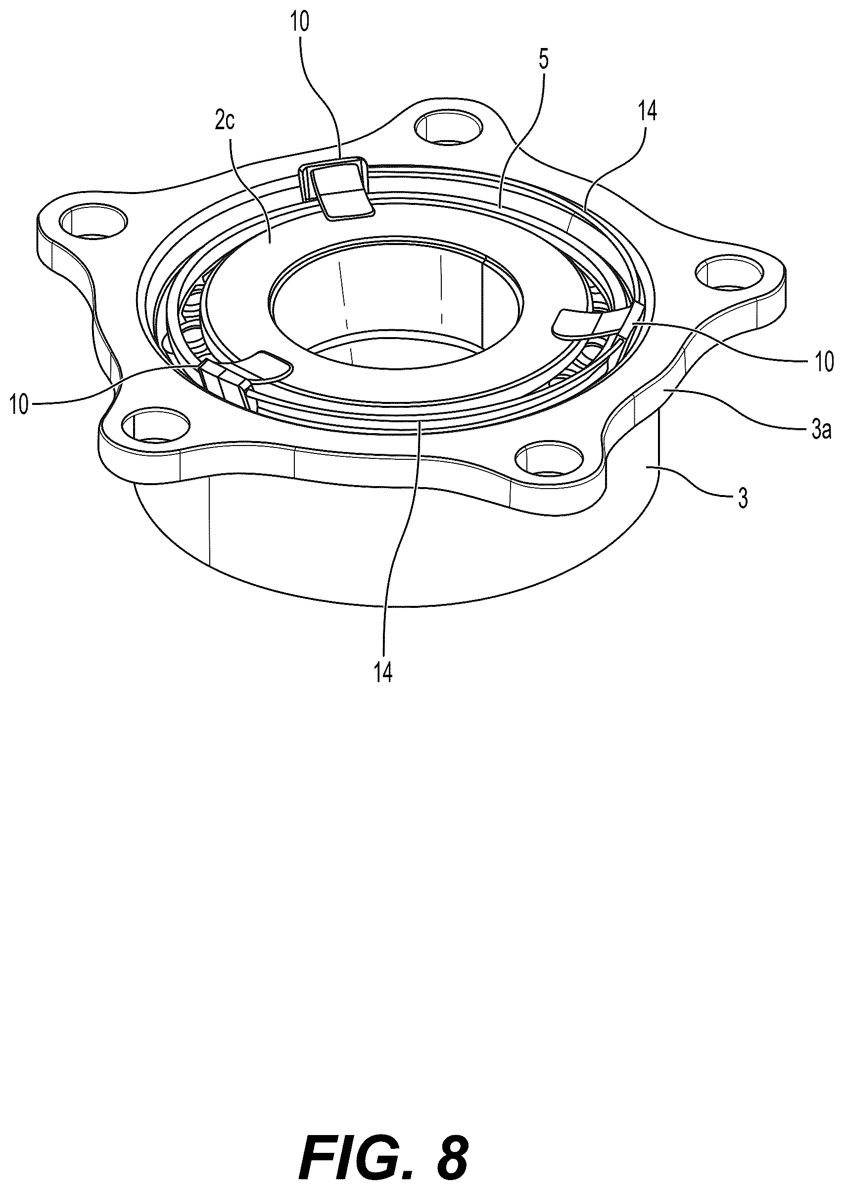 Patent US12504044 Figure 8 – Double-row tapered roller bearing assembling jig, and assembling method for double-row tapered roller bearing
