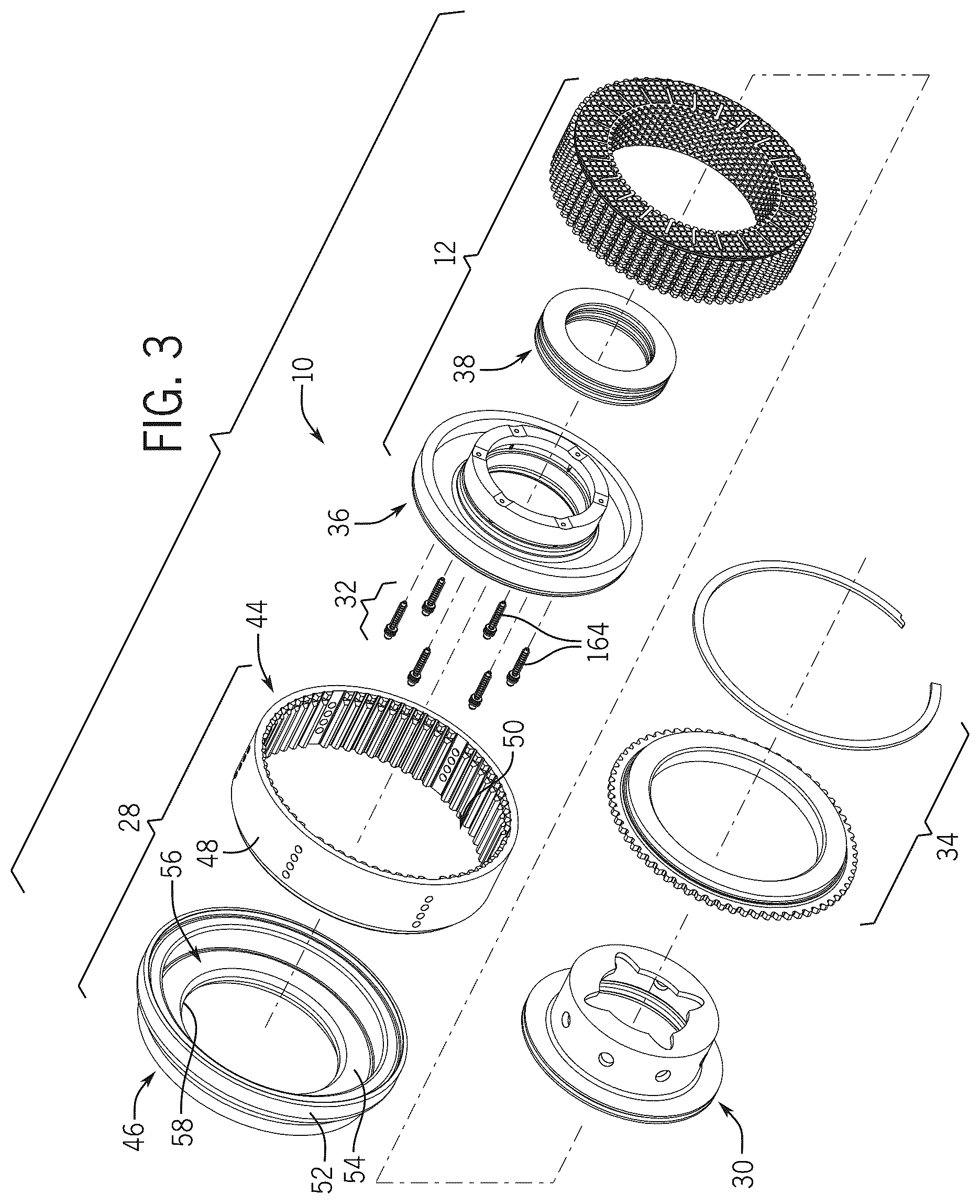 Patent US12504046 Figure 2 – Lubrication management system for a transmission having a high speed clutch