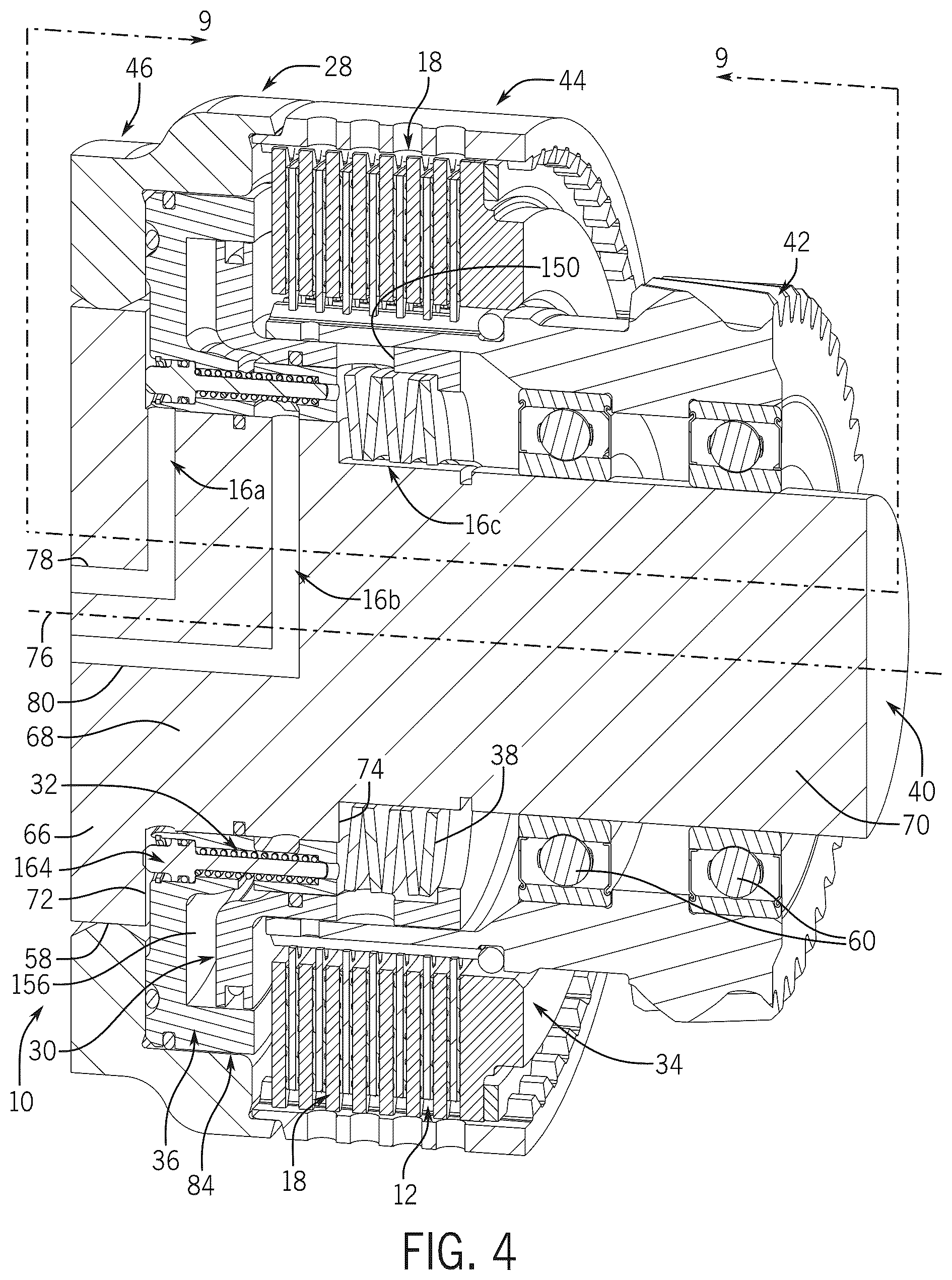 Patent US12504046 Figure 3 – Lubrication management system for a transmission having a high speed clutch