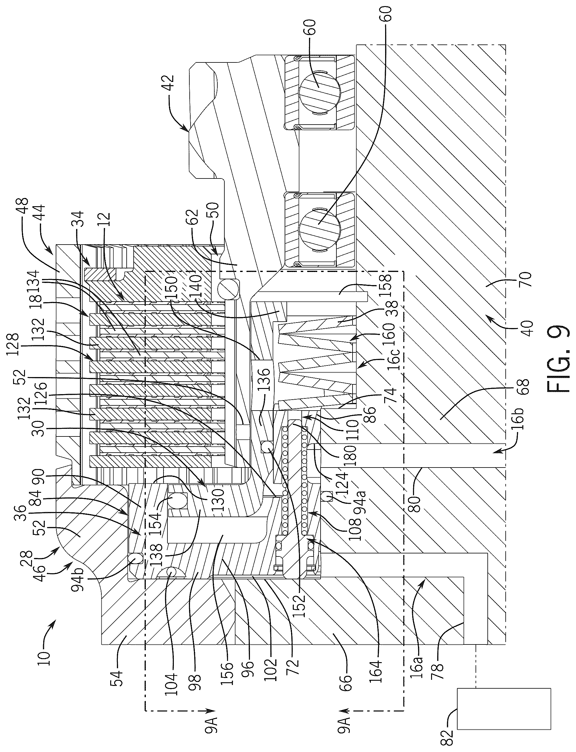 Patent US12504046 Figure 6 – Lubrication management system for a transmission having a high speed clutch