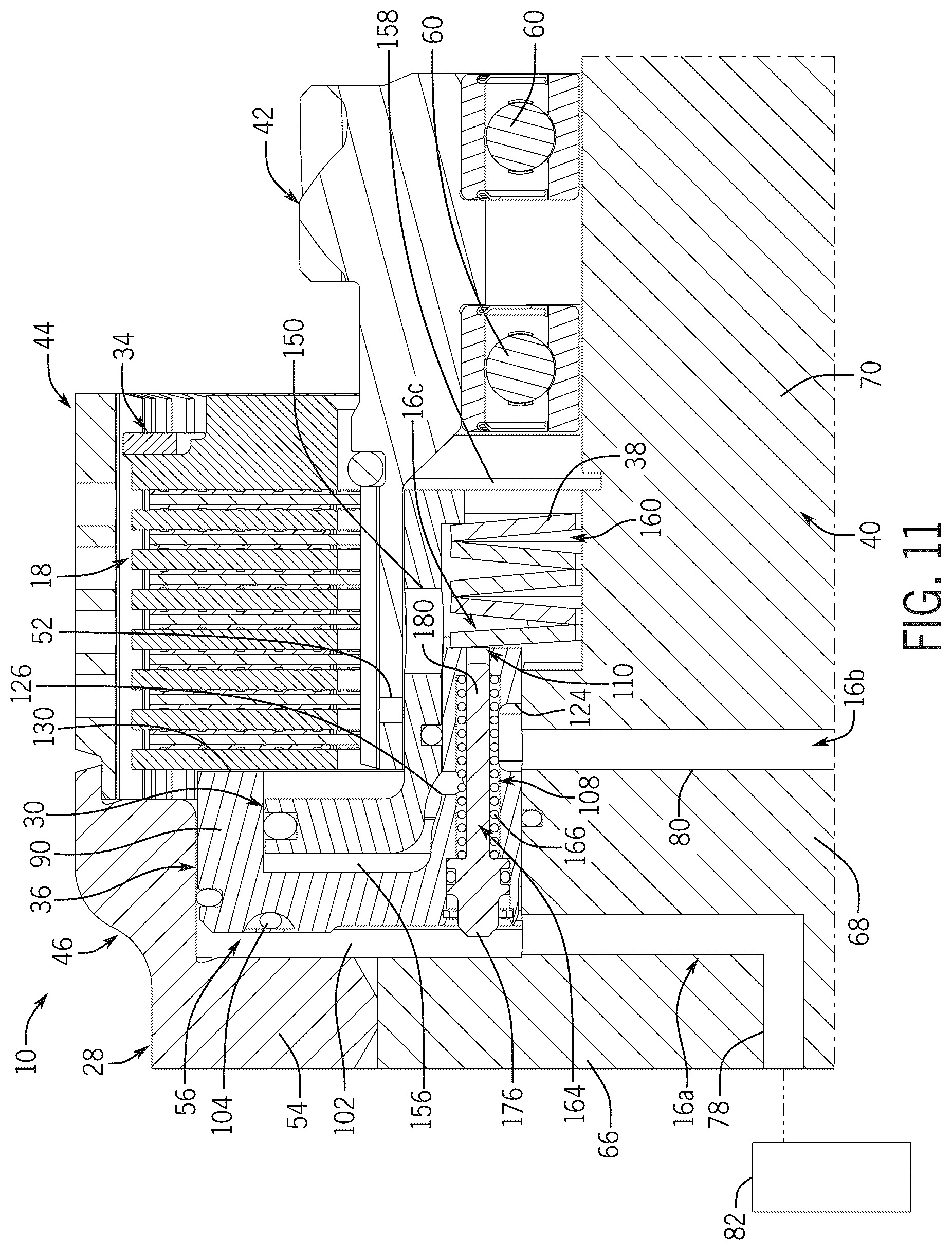 Patent US12504046 Figure 9 – Lubrication management system for a transmission having a high speed clutch