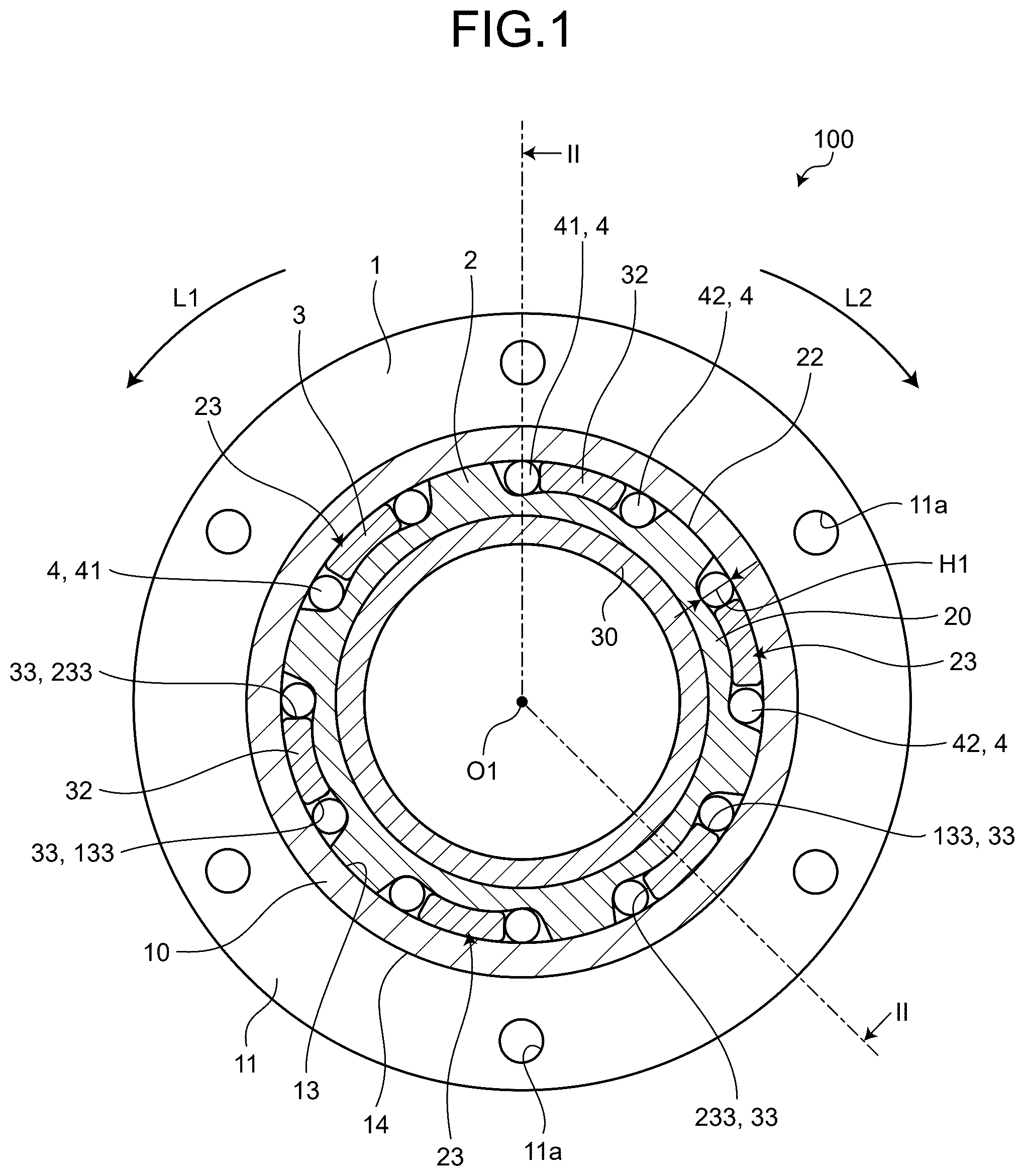 Patent US12504047 Figure 1 – Power transmission device