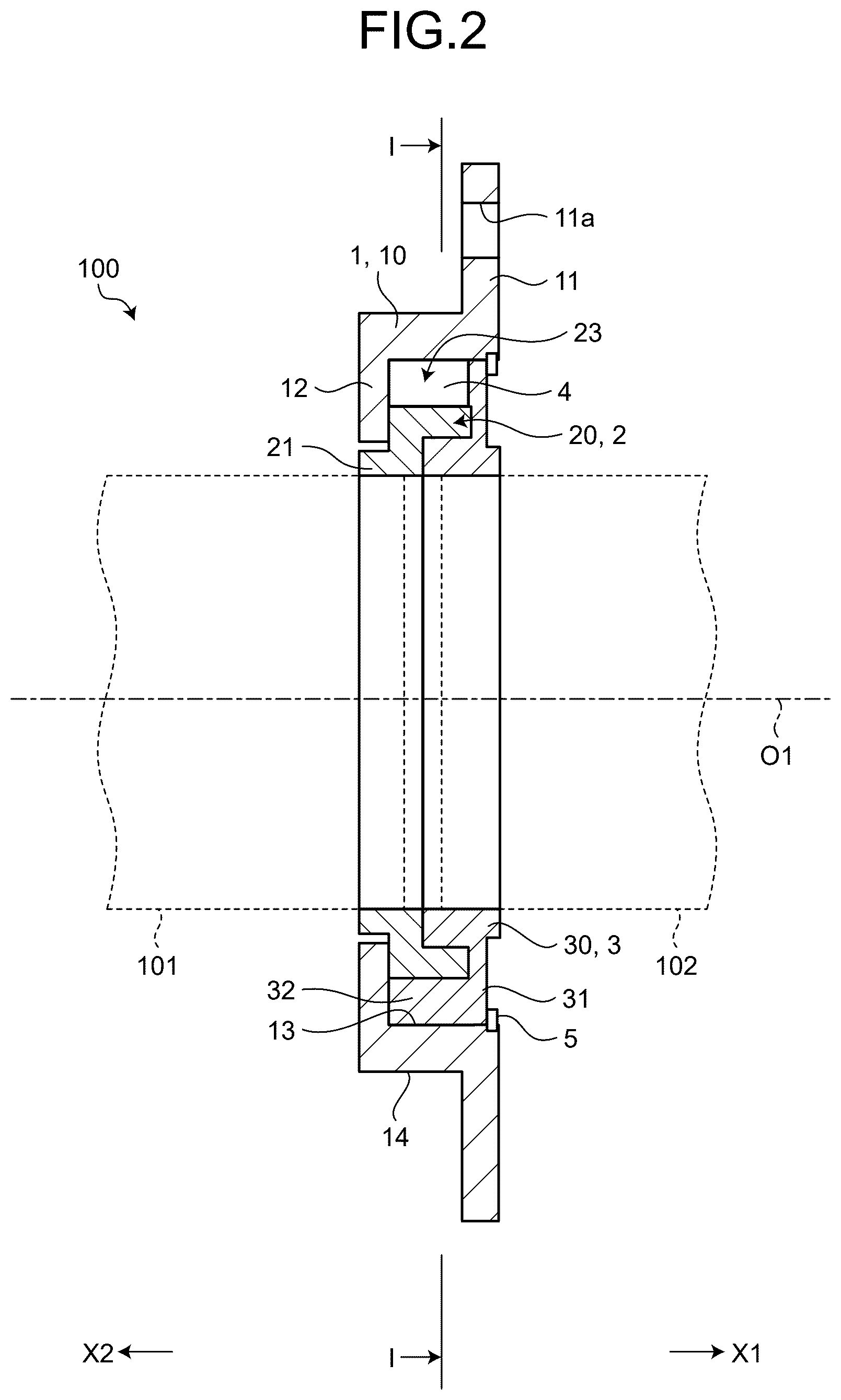 Patent US12504047 Figure 2 – Power transmission device