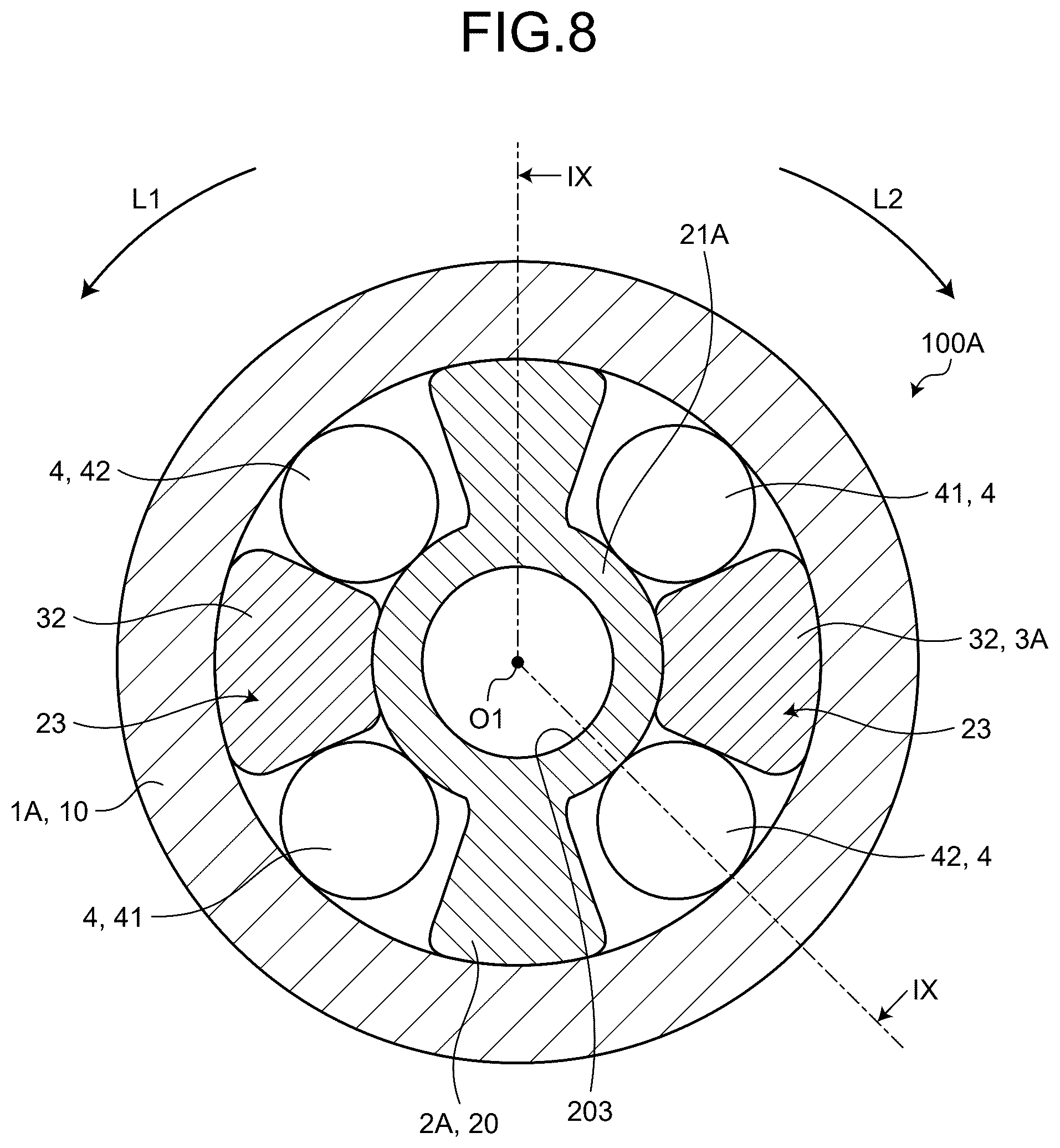 Patent US12504047 Figure 6 – Power transmission device