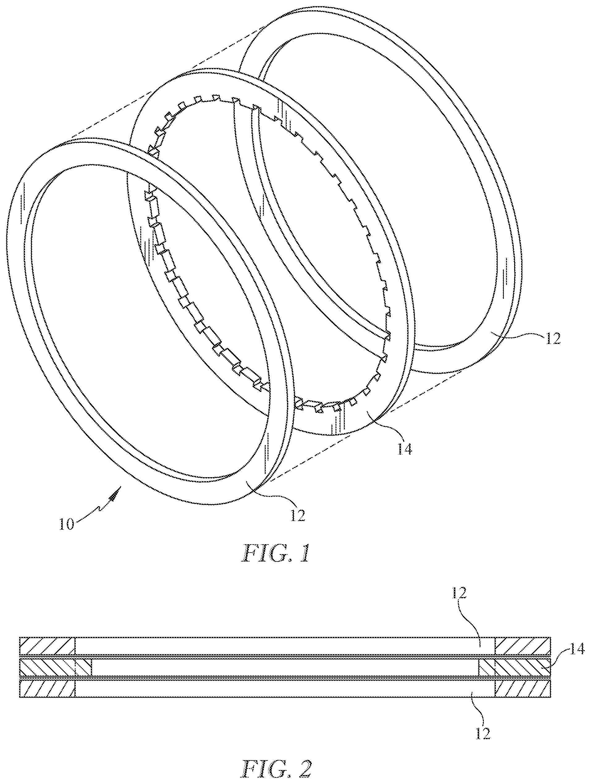Patent US12504051 Figure 1 – Dual-layered graphene-based wet friction material
