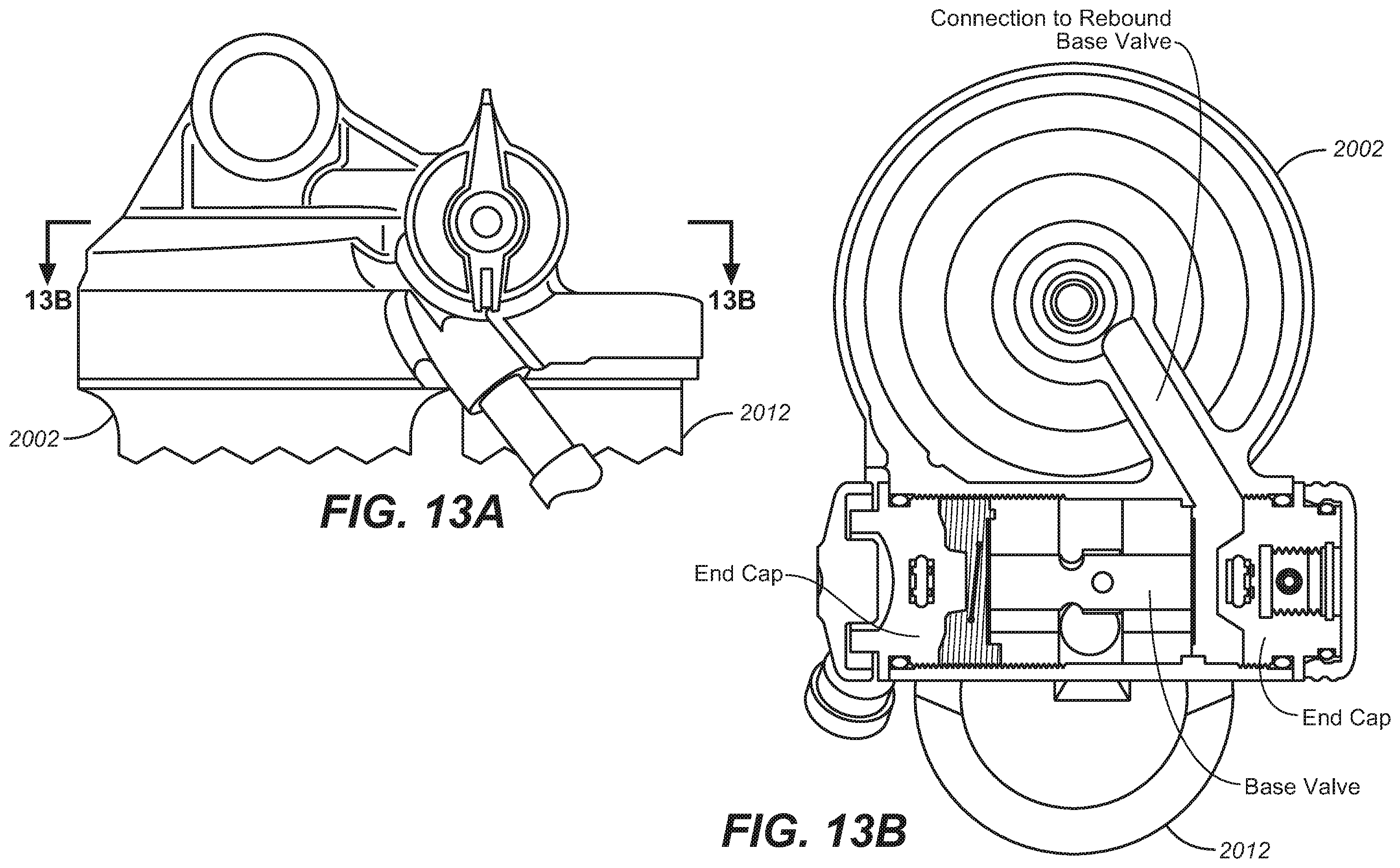 Patent US12504055 Figure 10 – Twin tube shock with adjustable pressure regulation