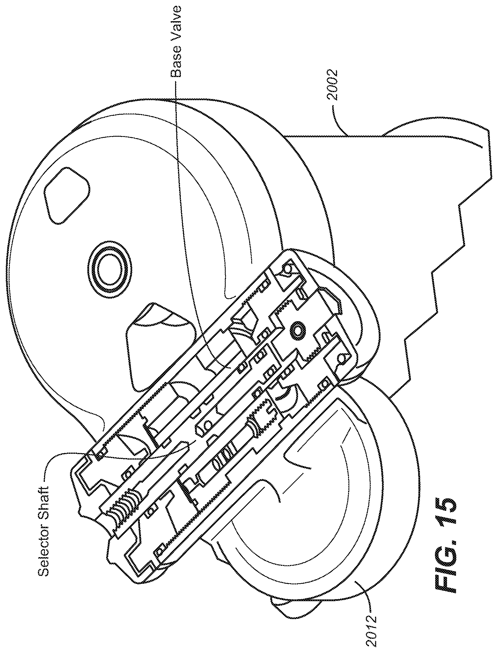 Patent US12504055 Figure 12 – Twin tube shock with adjustable pressure regulation