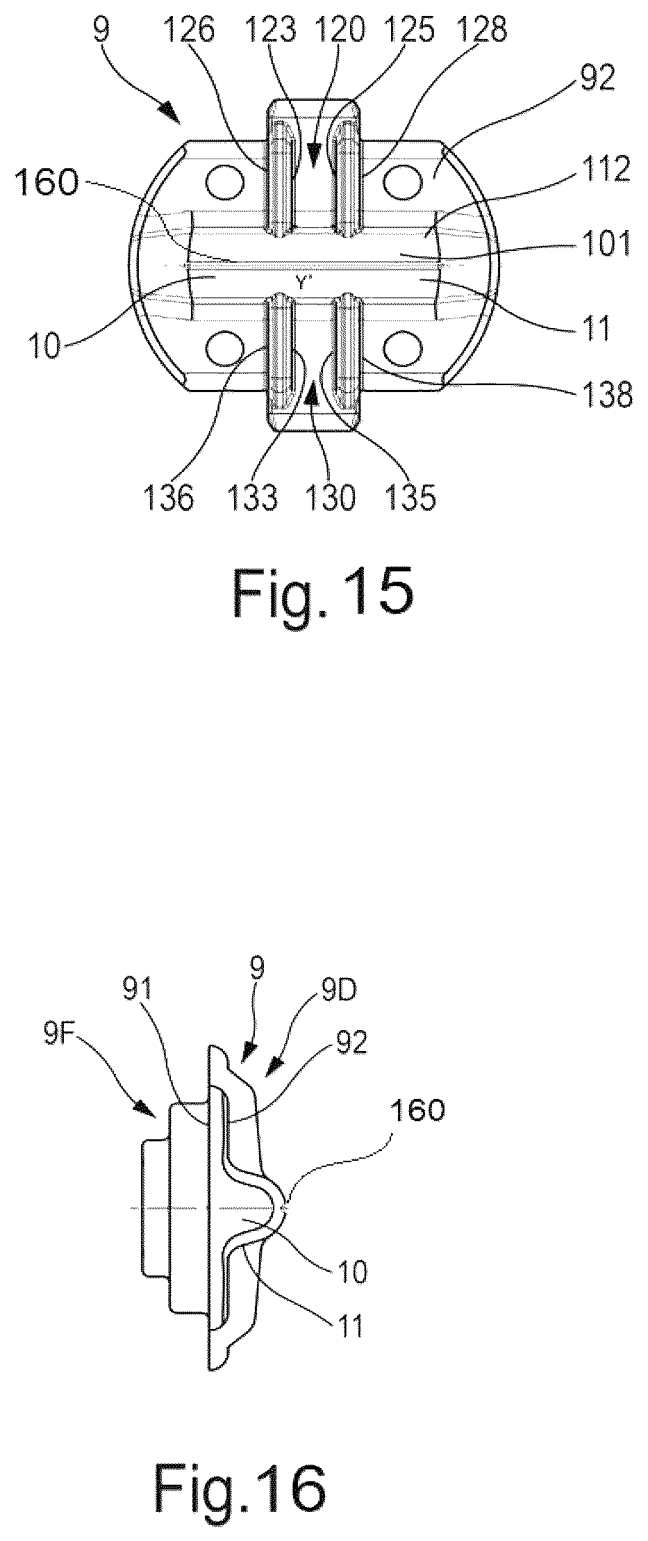 Patent US12504056 Figure 9 – Torsion damper device, seat for a torsion damper device and method for manufacturing a torsion damper