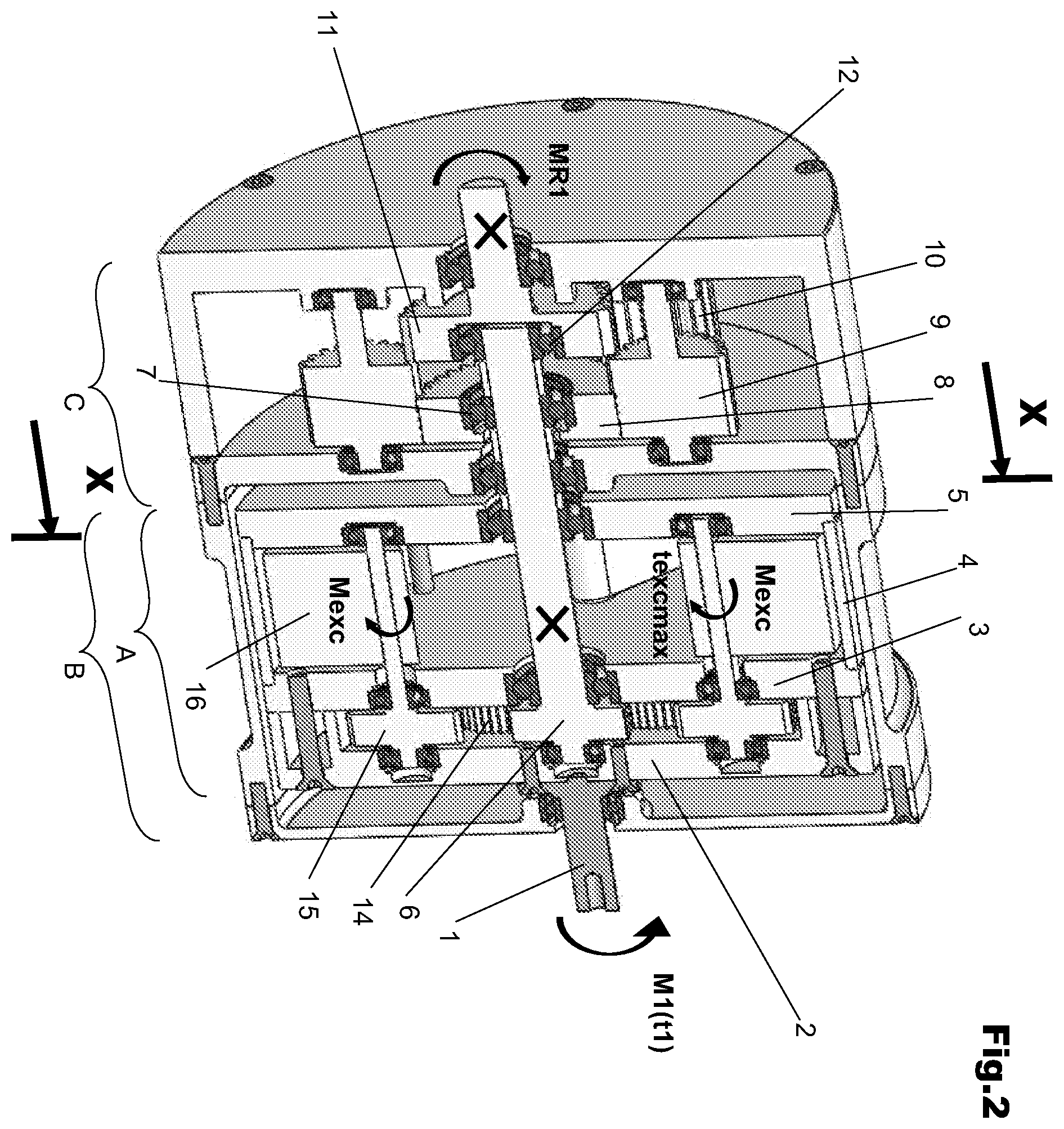 Patent US12504058 Figure 2 – Device for increasing the efficiency of any rotary power generating system with progressive variation