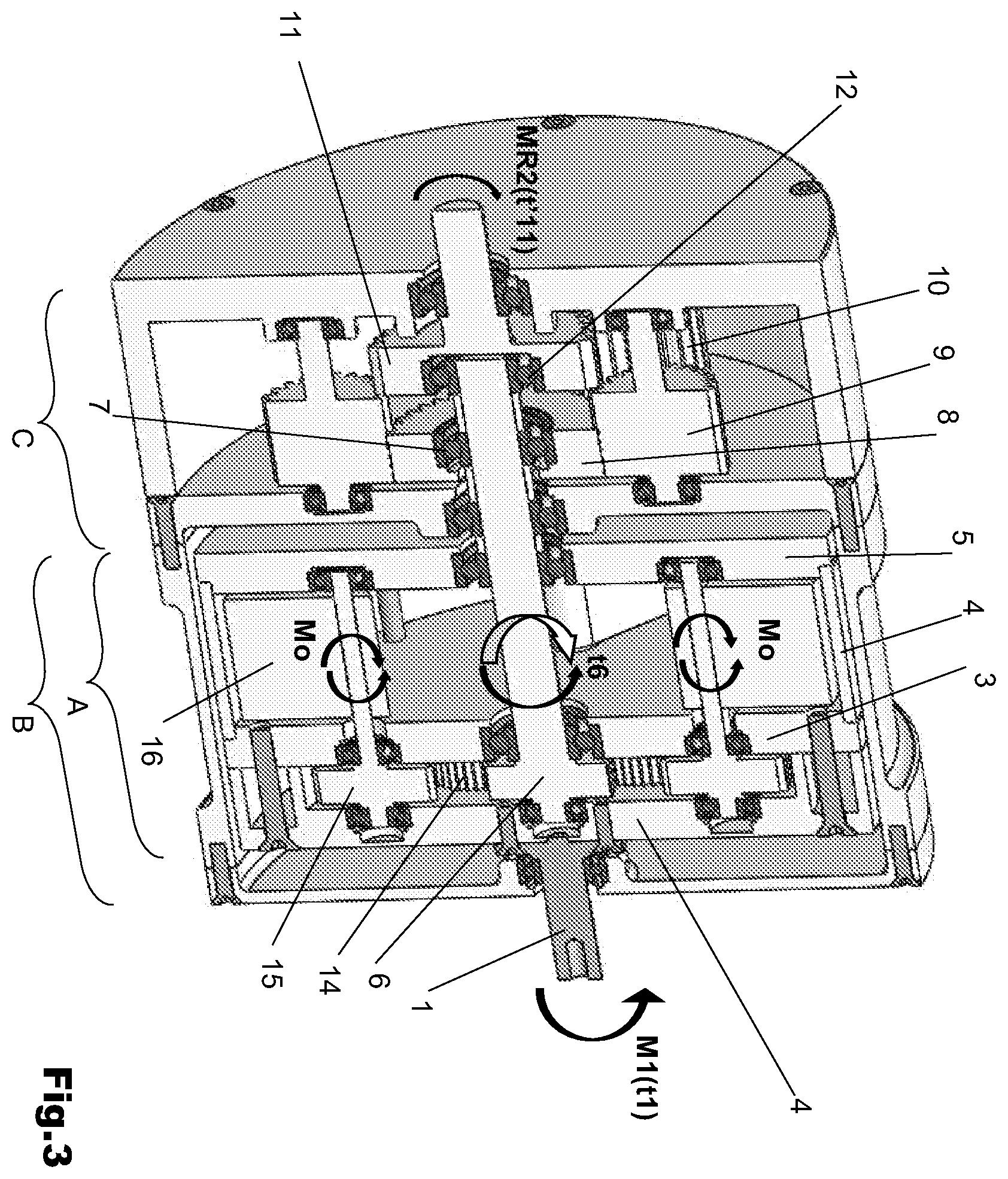 Patent US12504058 Figure 3 – Device for increasing the efficiency of any rotary power generating system with progressive variation