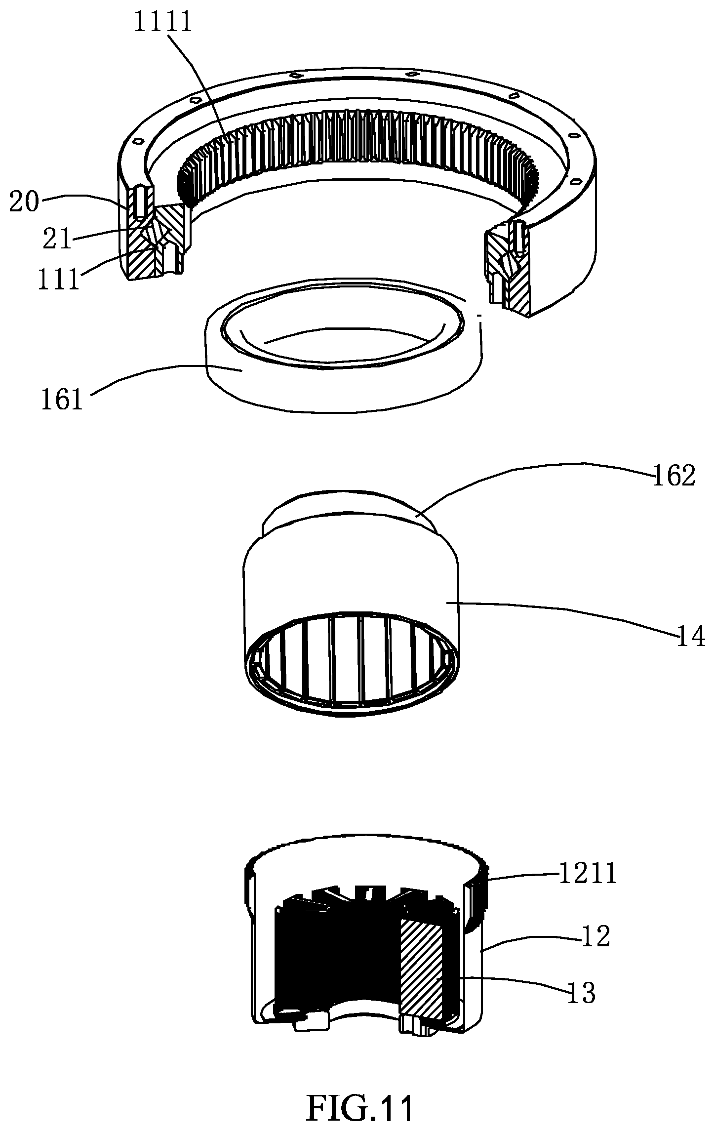 Patent US12504061 Figure 8 – Electric drive module and electric drive equipment for reducing vibration