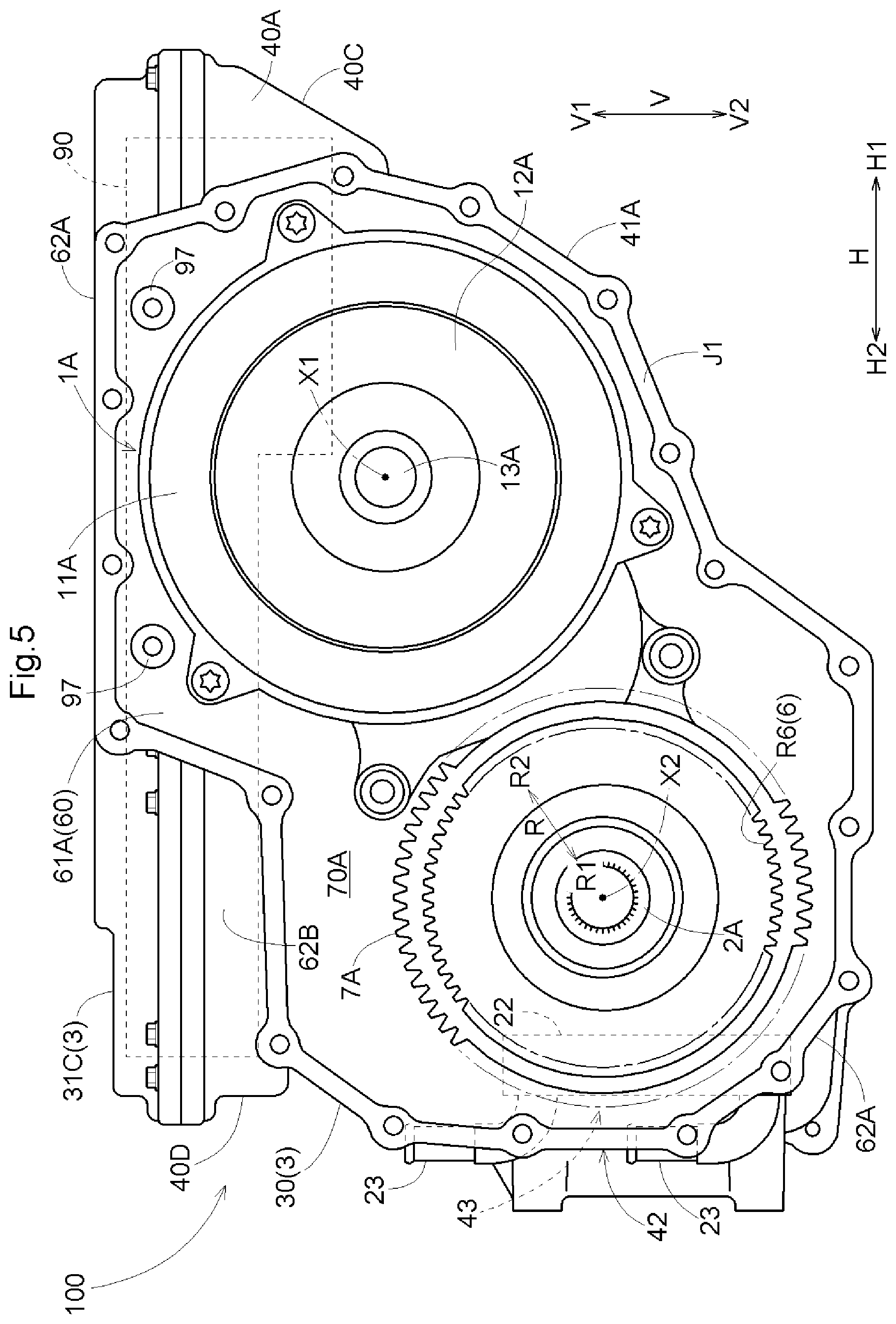 Patent US12504067 Figure 5 – Vehicle drive device