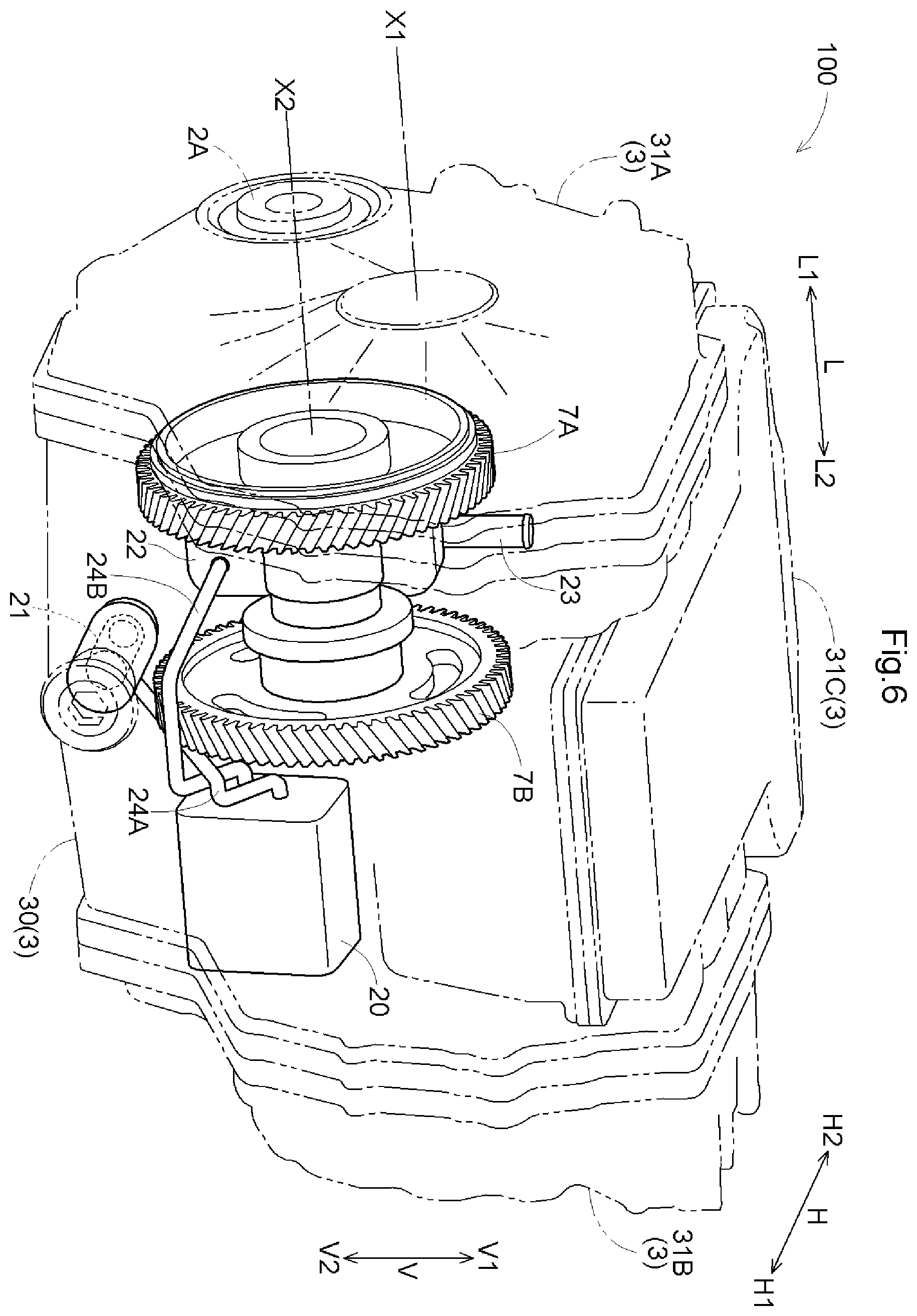 Patent US12504067 Figure 6 – Vehicle drive device