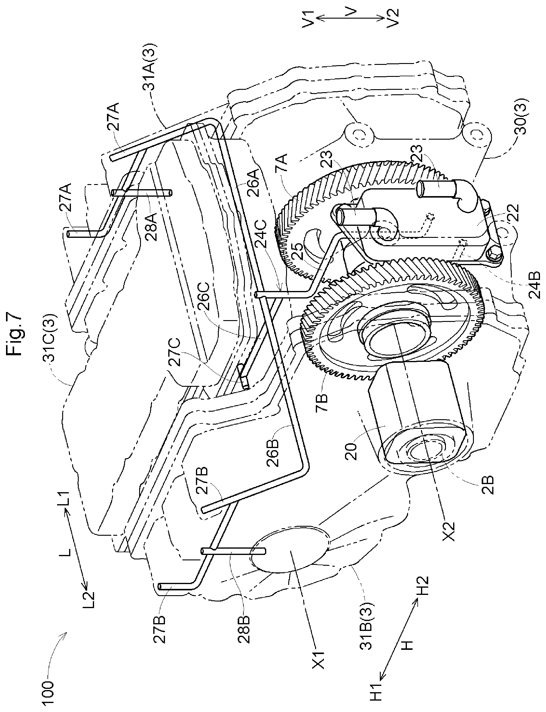 Patent US12504067 Figure 7 – Vehicle drive device