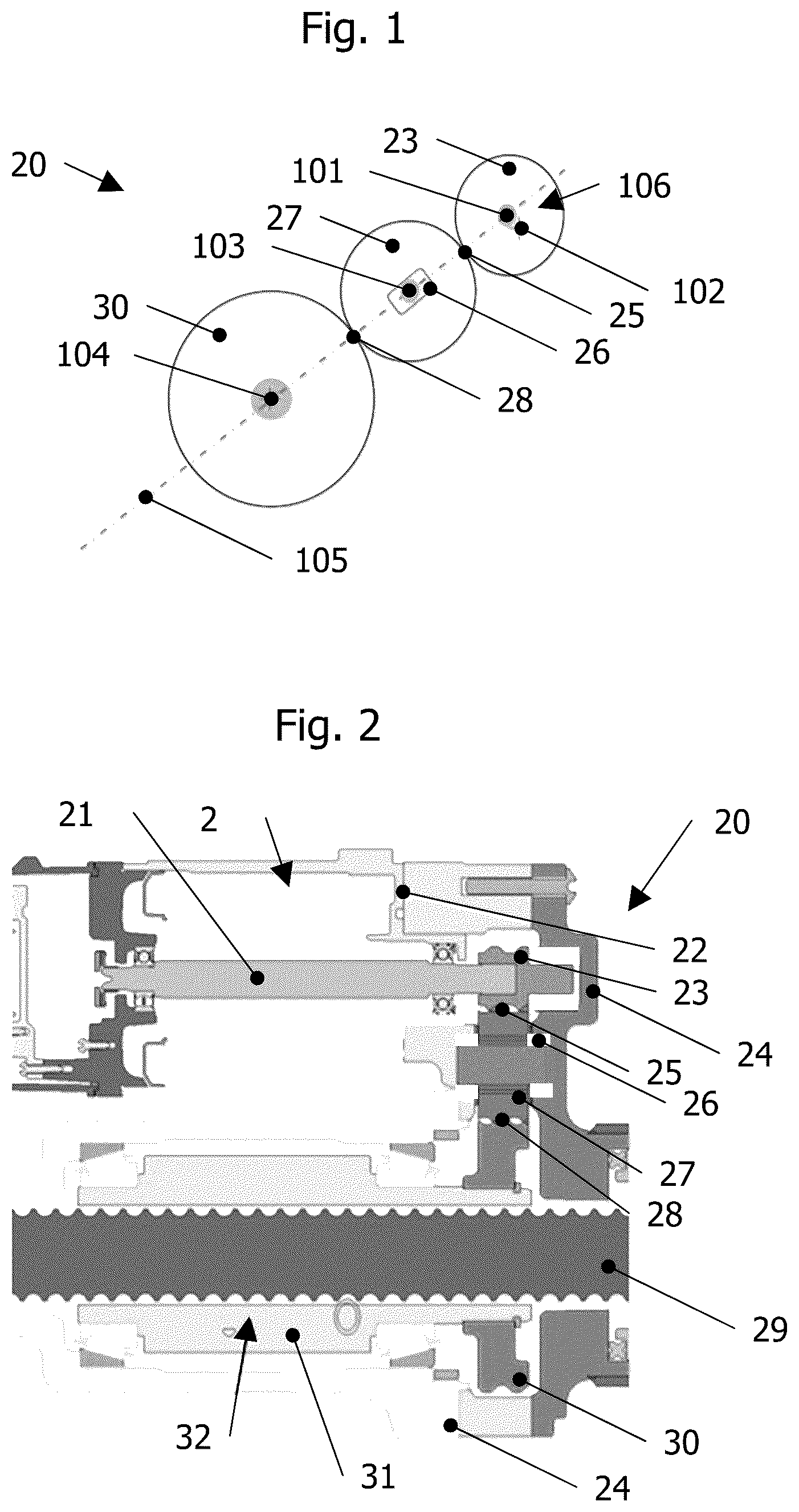 Patent US12504068 Figure 1 – Adjustment apparatus for a steering gear mechanism in a motor vehicle and motor vehicle steering gear mechanism
