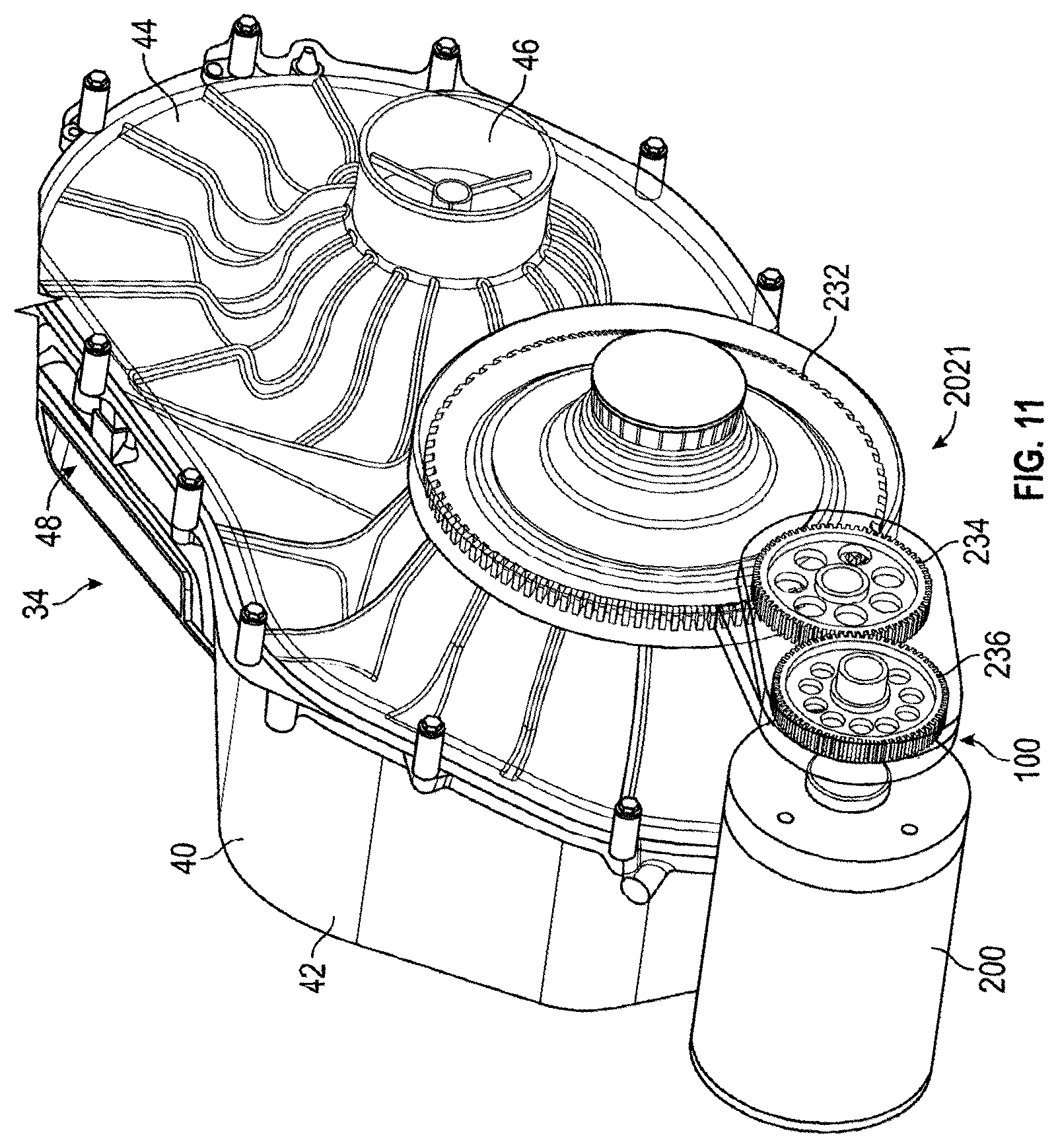 Patent US12504070 Figure 8 – Electronically-controlled continuously variable transmission for a utility vehicle
