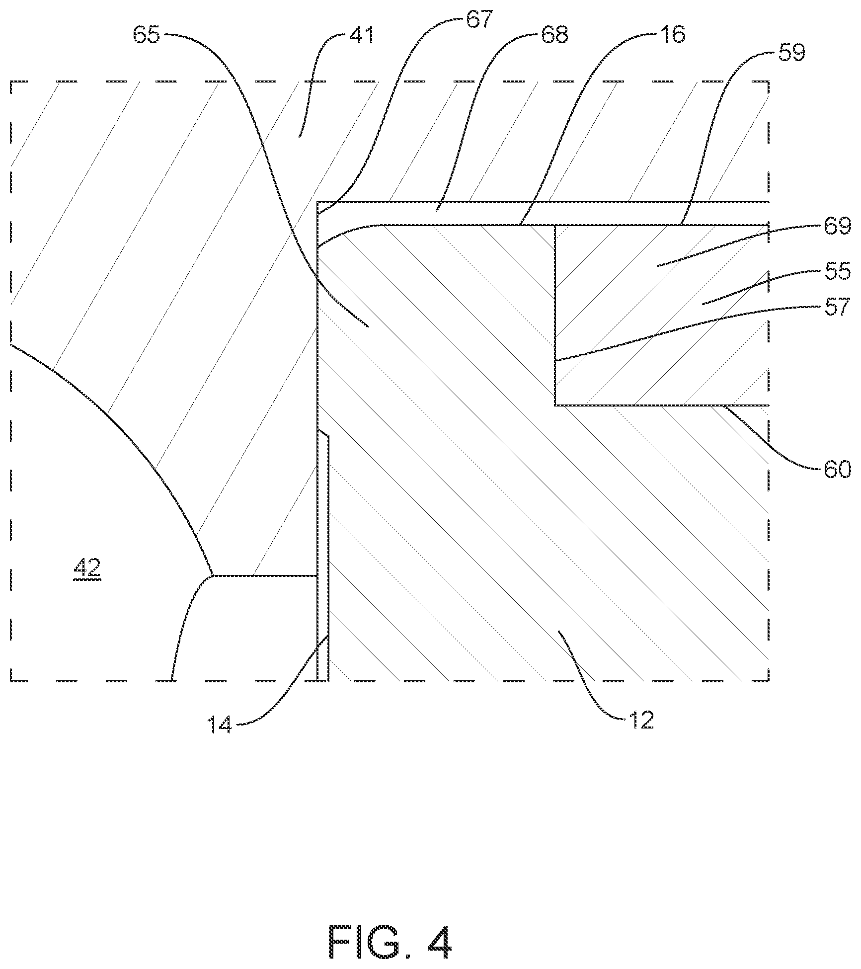 Patent US12504076 Figure 4 – Wiper seal for a ball screw actuator