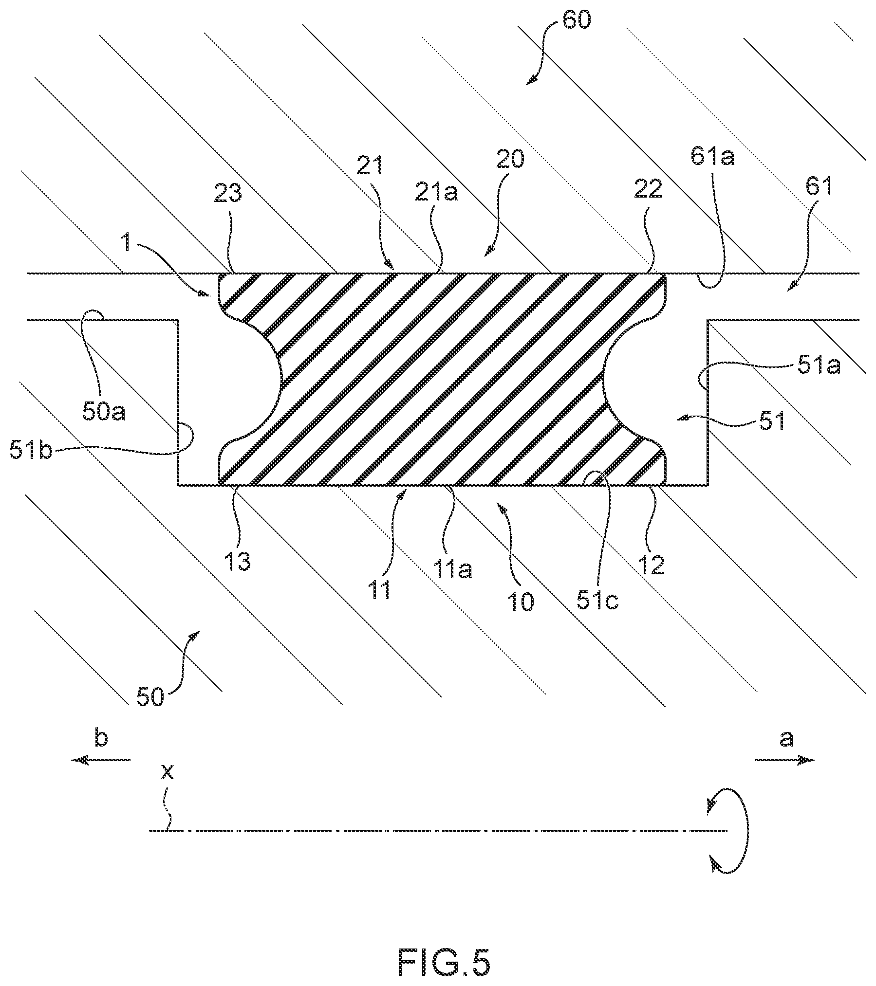 Patent US12504077 Figure 5 – Sealing device