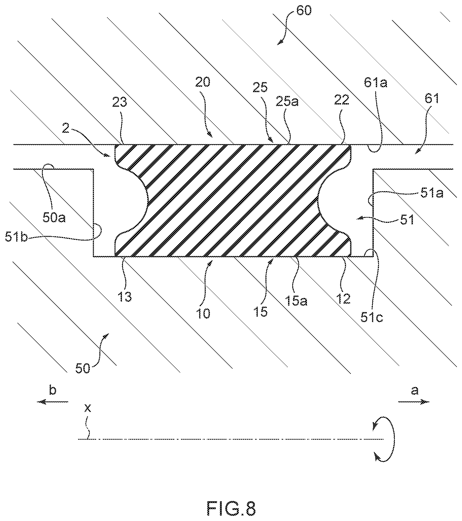 Patent US12504077 Figure 8 – Sealing device