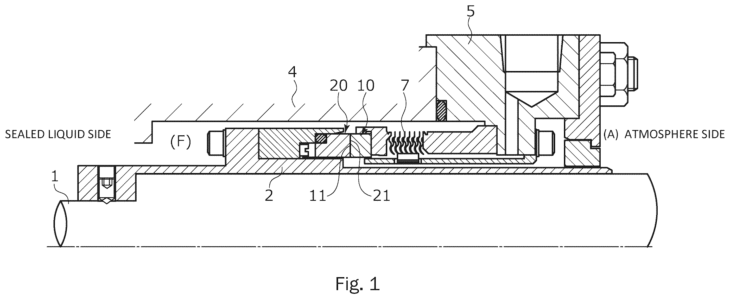 Patent US12504078 — Sliding component — Figure 1