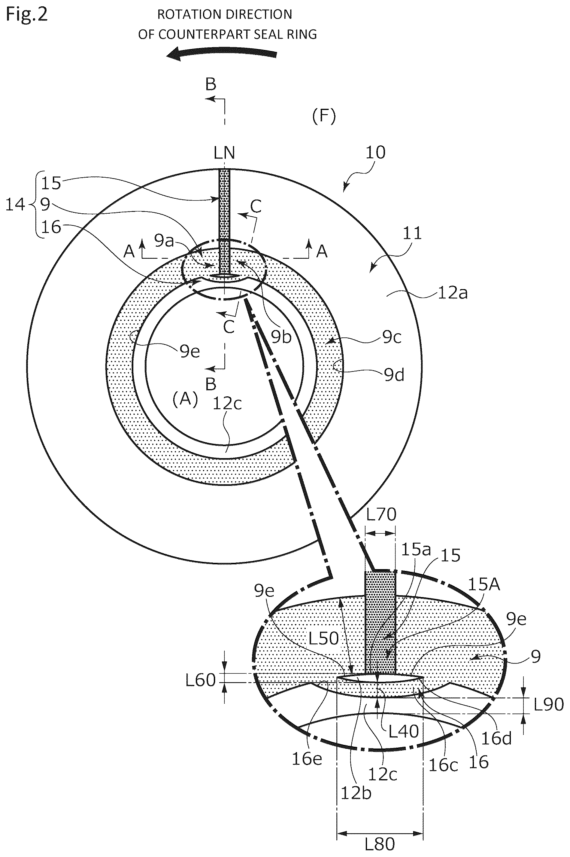Patent US12504078 Figure 2 – Sliding component