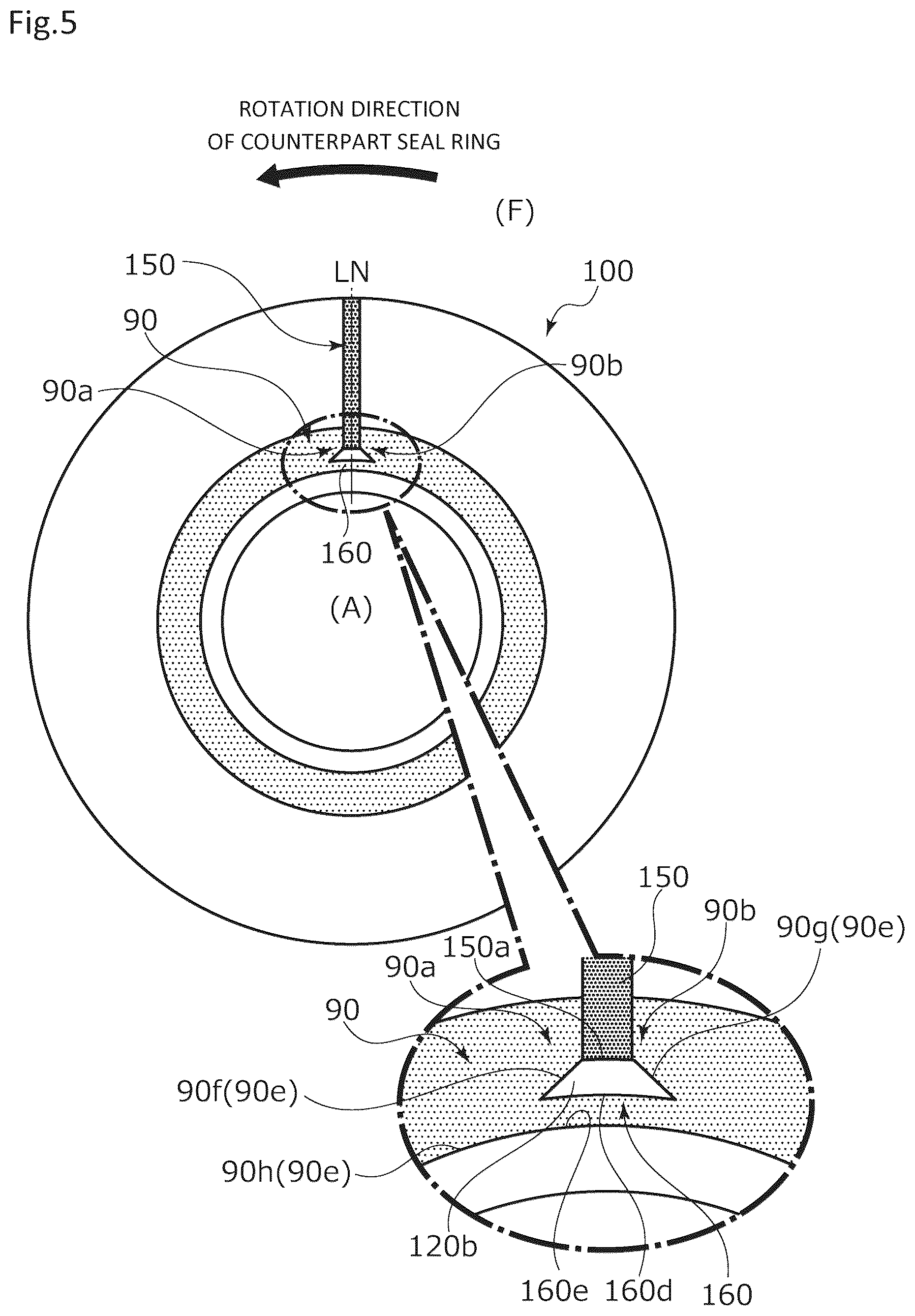 Patent US12504078 Figure 5 – Sliding component
