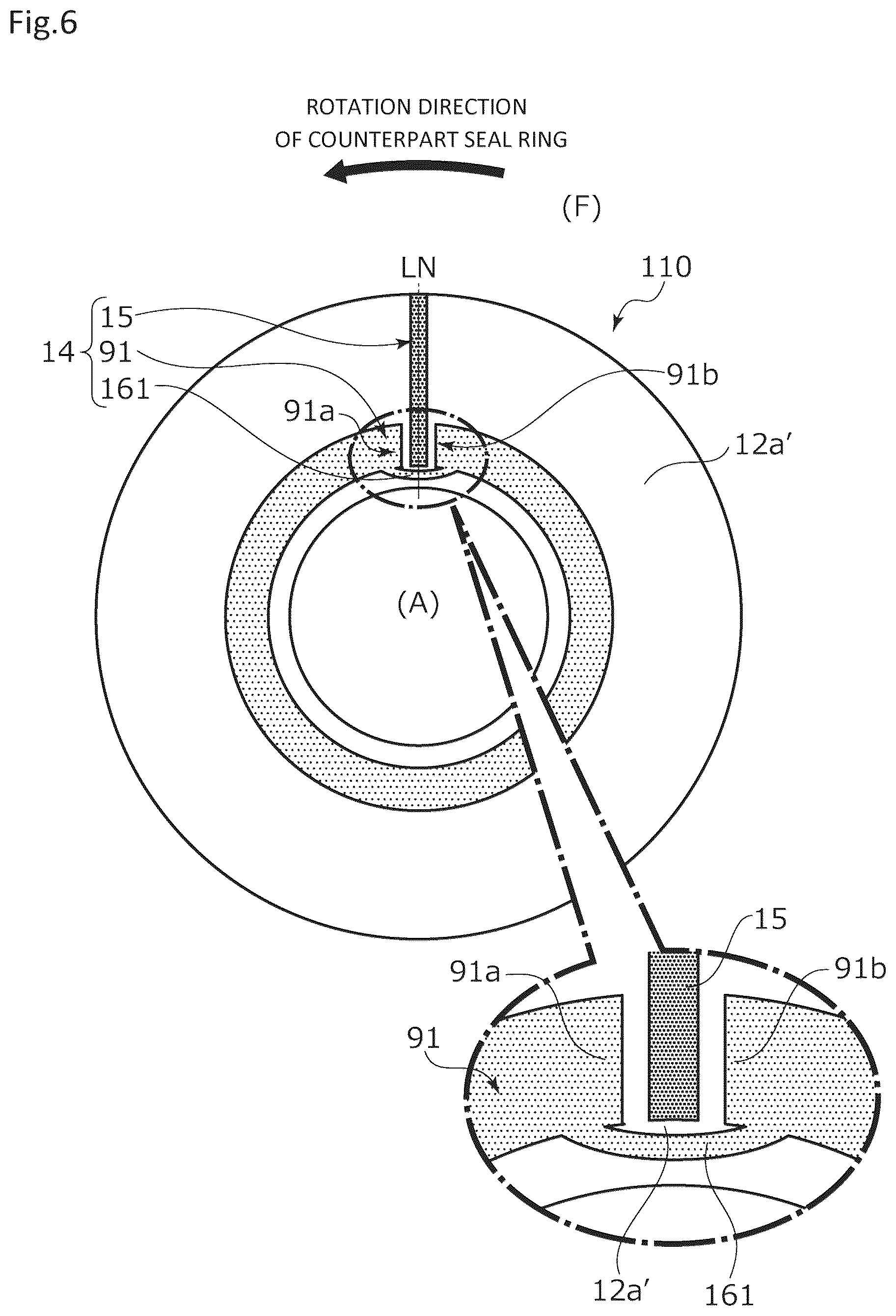 Patent US12504078 Figure 6 – Sliding component