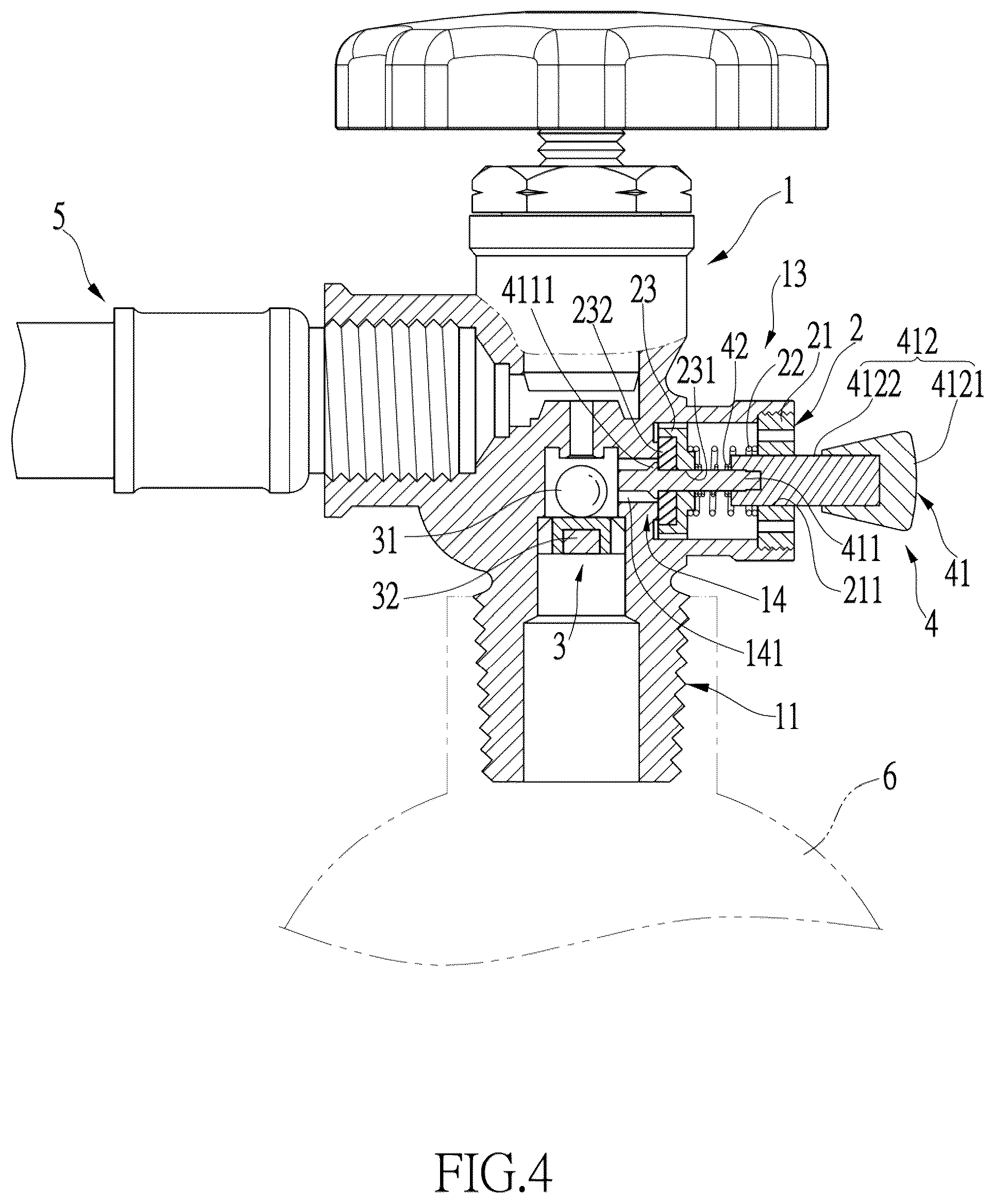 Patent US12504084 Figure 5 – Excess flow valve with self-resetting function