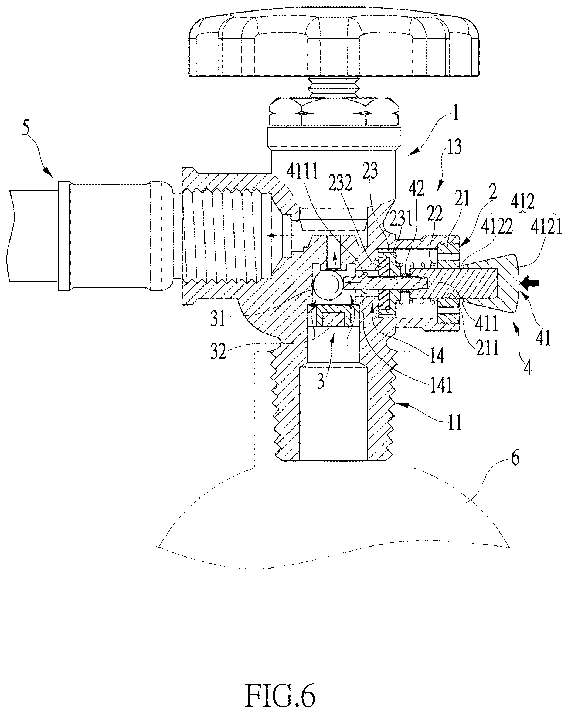 Patent US12504084 Figure 7 – Excess flow valve with self-resetting function