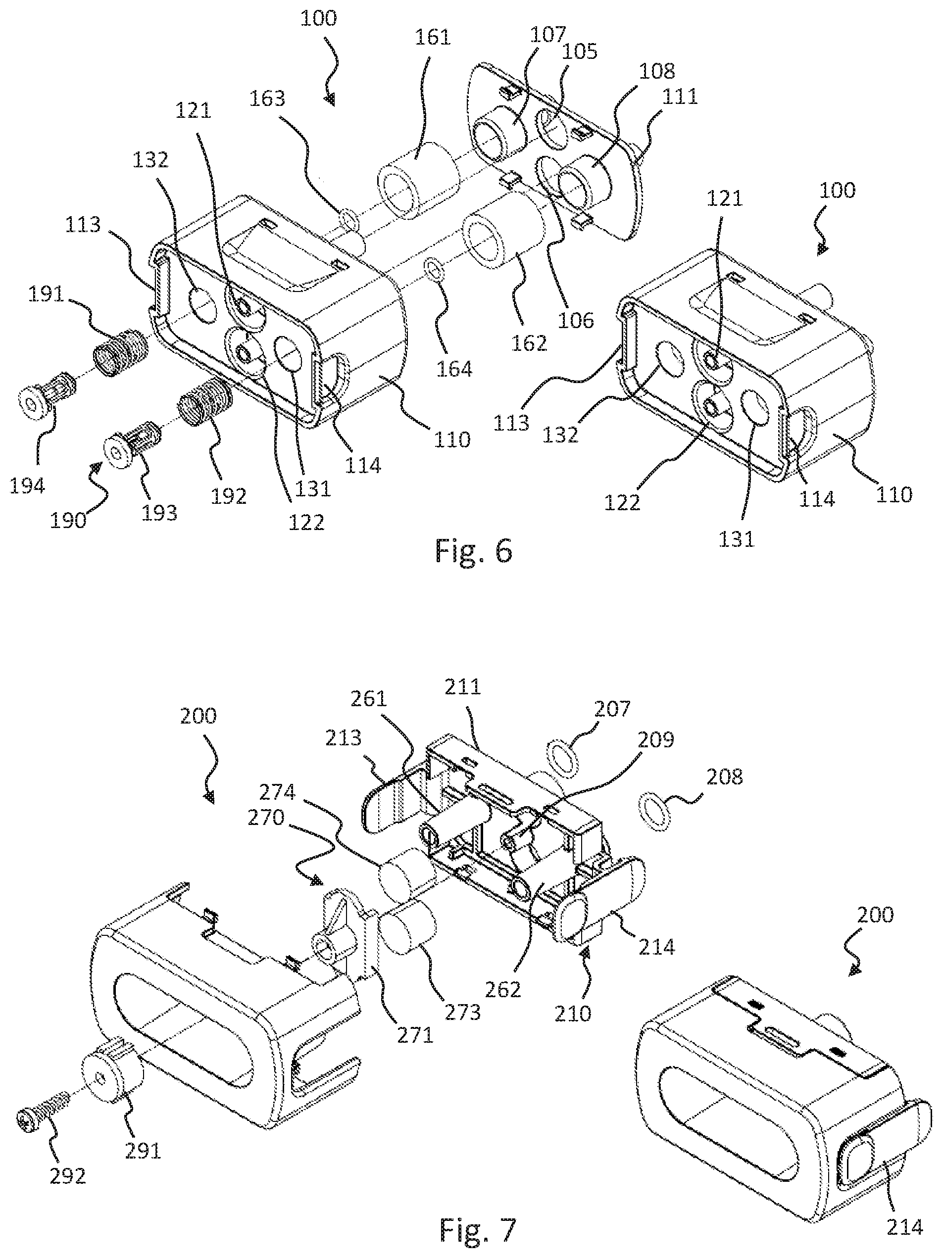 Patent US12504086 Figure 4 – Pneumatic connector assembly, inflatable mattress and patient support apparatus