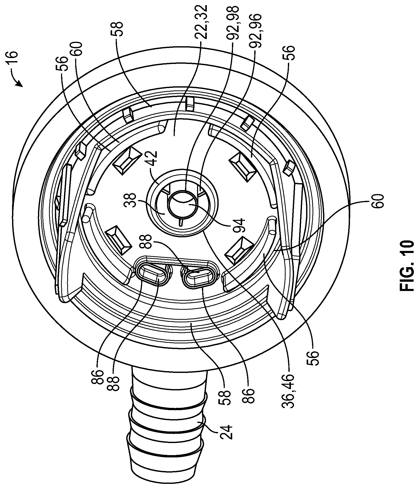 Patent US12504087 Figure 8 – Valve assembly and a method of forming the valve assembly