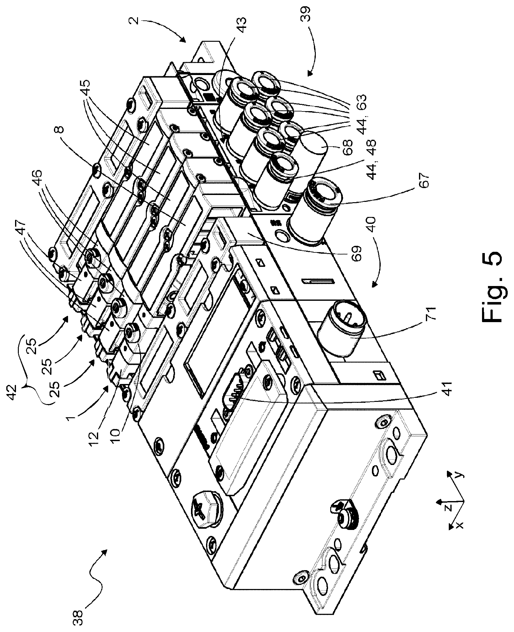 Patent US12504088 Figure 4 – Valve module, valve arrangement and method