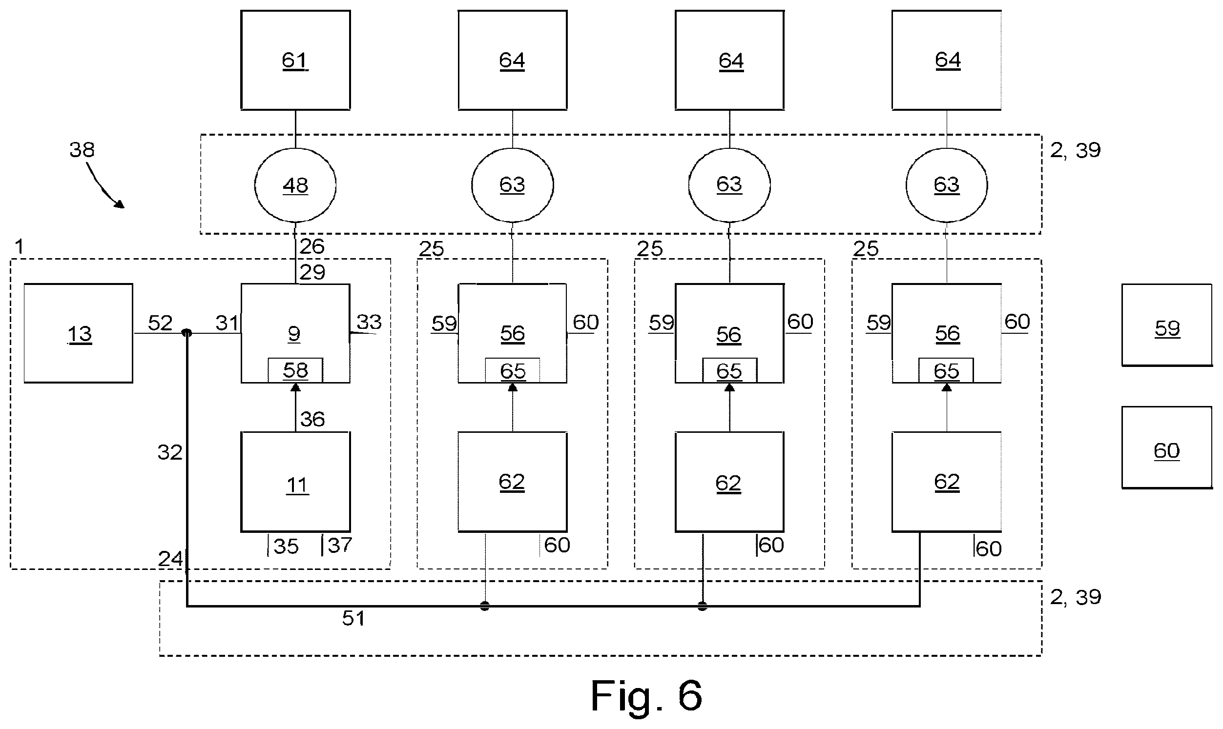 Patent US12504088 Figure 5 – Valve module, valve arrangement and method