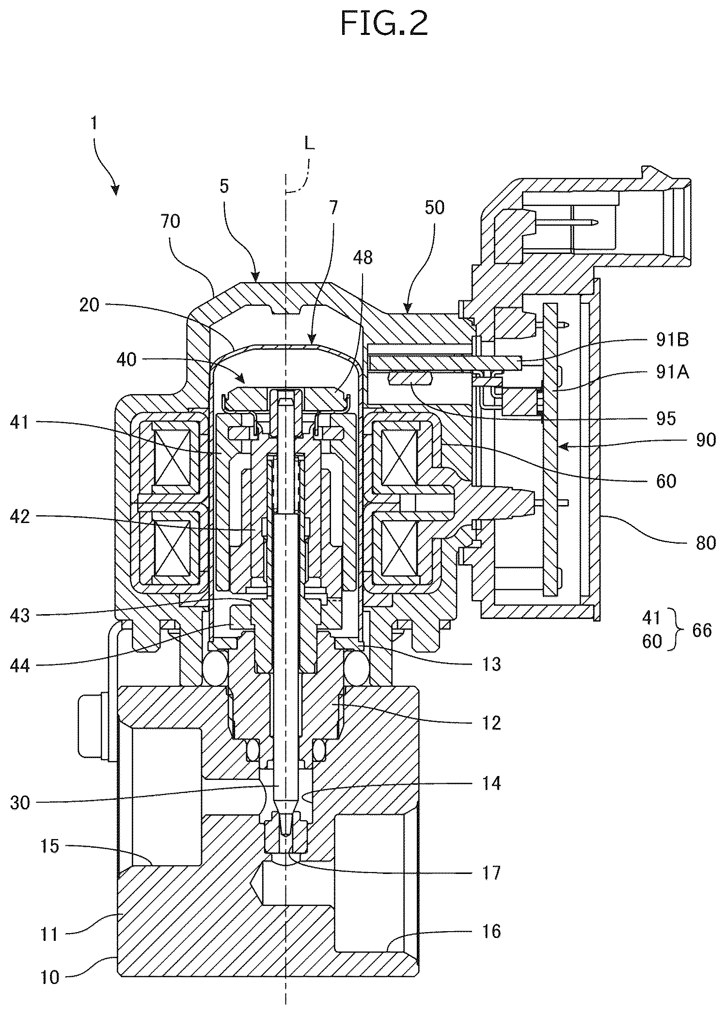 Patent US12504091 Figure 2 – Electric valve control device and electric valve device