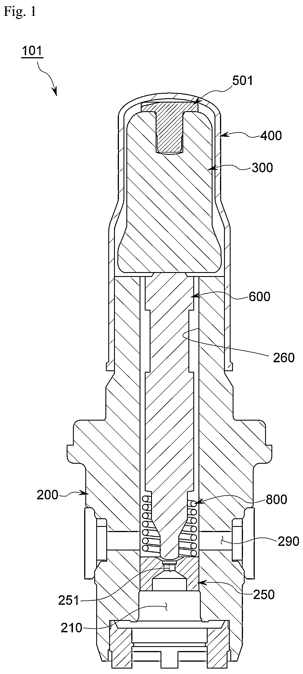 Patent US12504093 Figure 1 – Noise reduction member and solenoid valve for brake system with the same