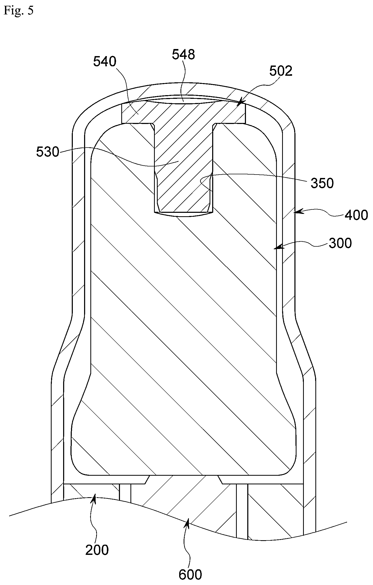 Patent US12504093 Figure 5 – Noise reduction member and solenoid valve for brake system with the same