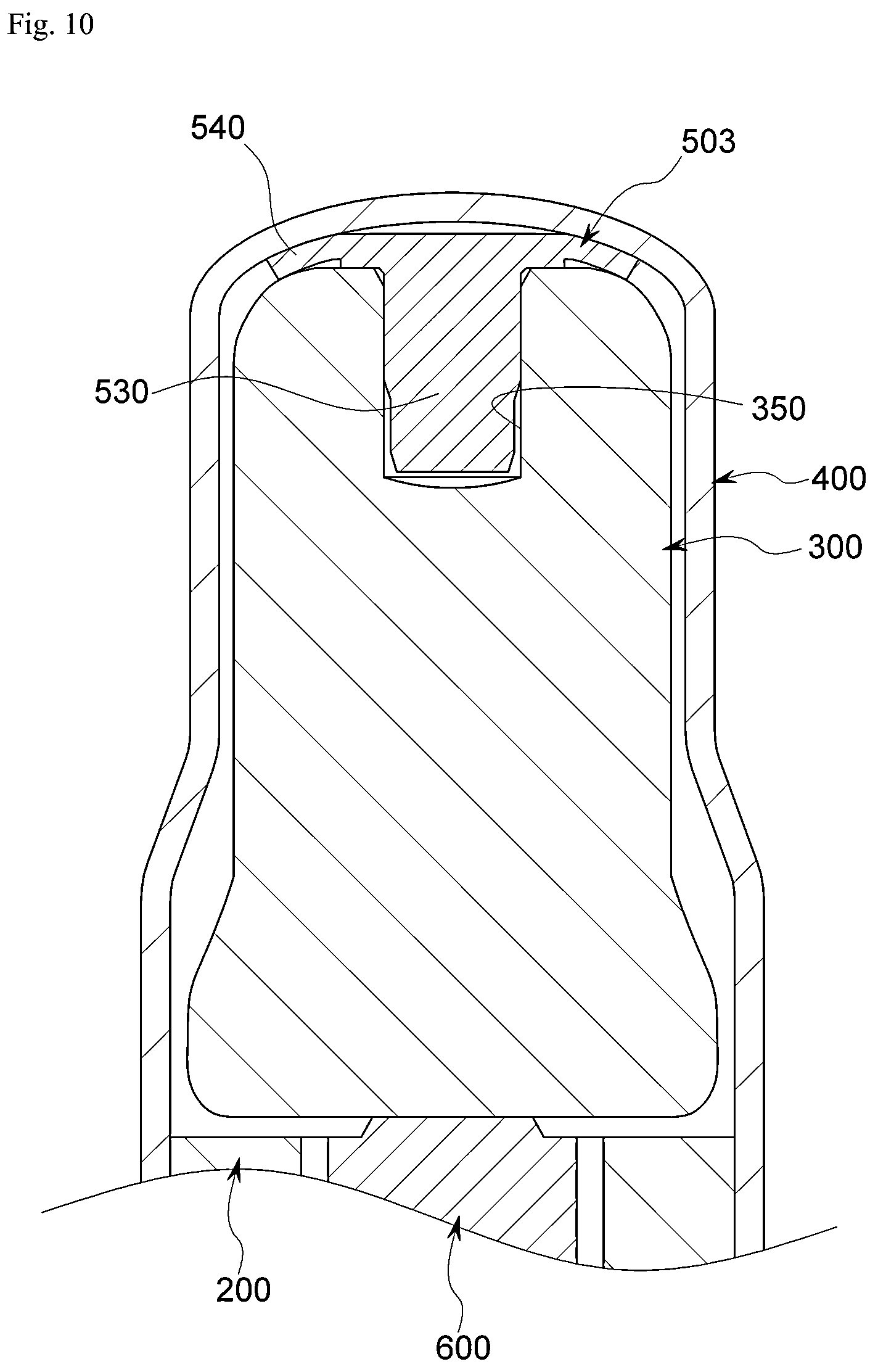 Patent US12504093 Figure 10 – Noise reduction member and solenoid valve for brake system with the same