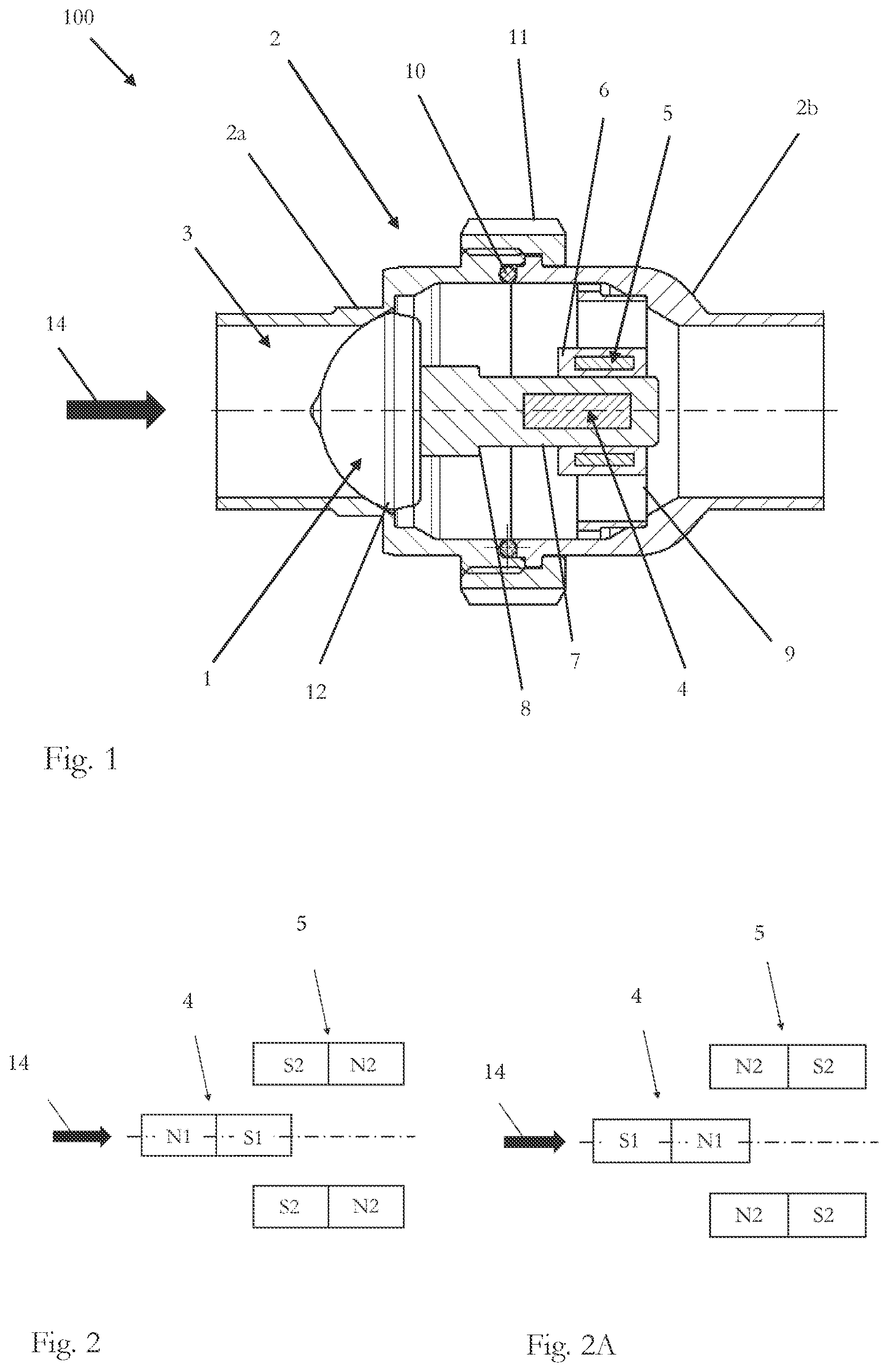 Patent US12504094 Figure 1 – Magnetic non-return valve