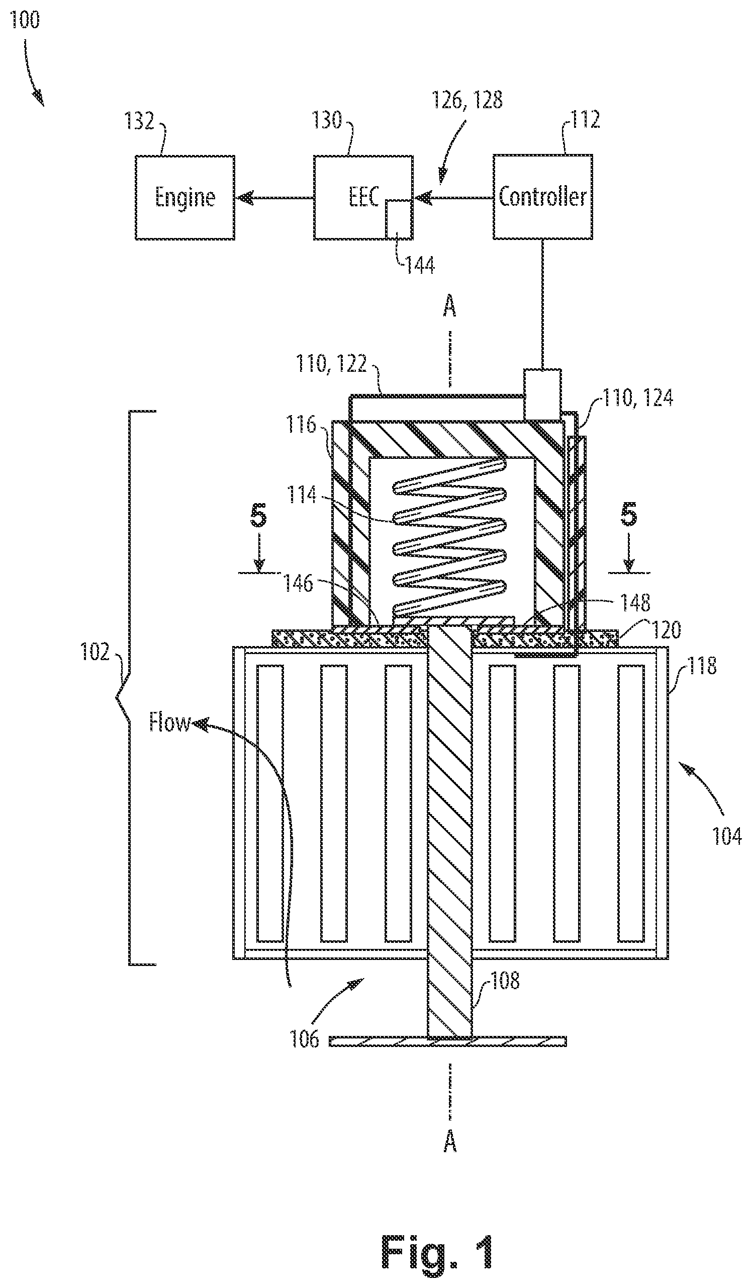 Patent US12504096 Figure 1 – Two position feedback valve