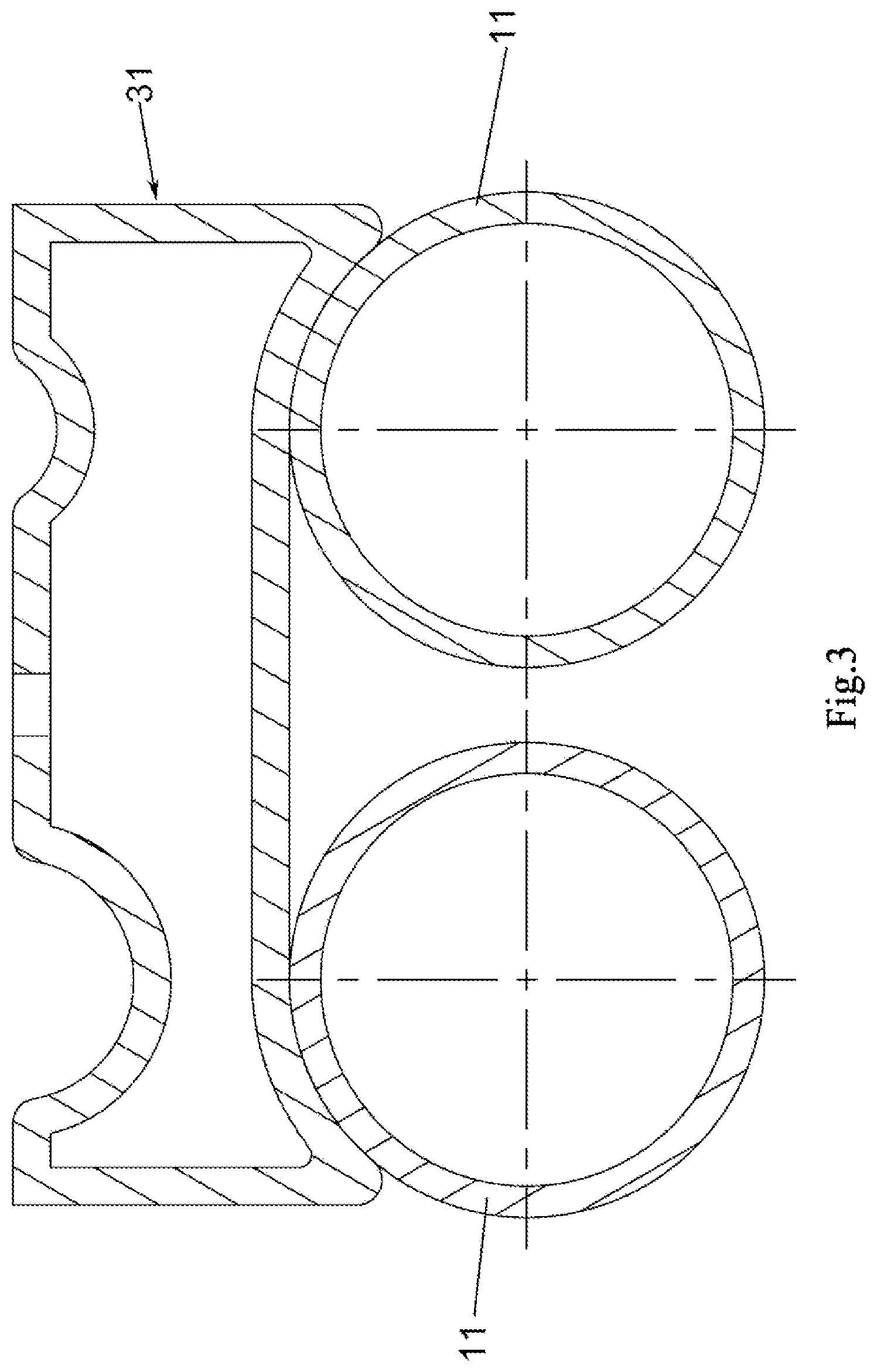 Patent US12504099 Figure 4 – Pipe clamp assembly and heat exchanger having same